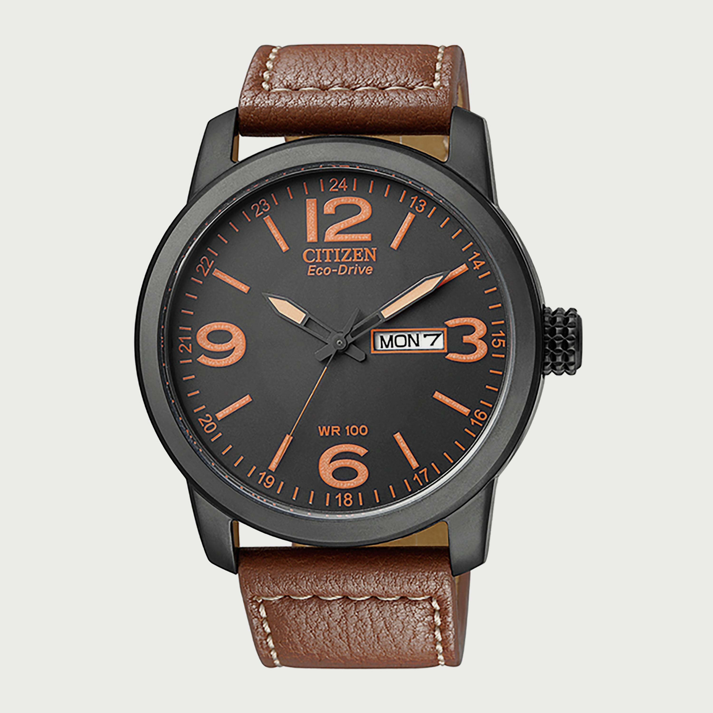 Citizen Eco-Drive Men's 42 MM Brown Analog Leather Strap Watch - BM8475-26E-men-watchesandjewellery-watches-image-1