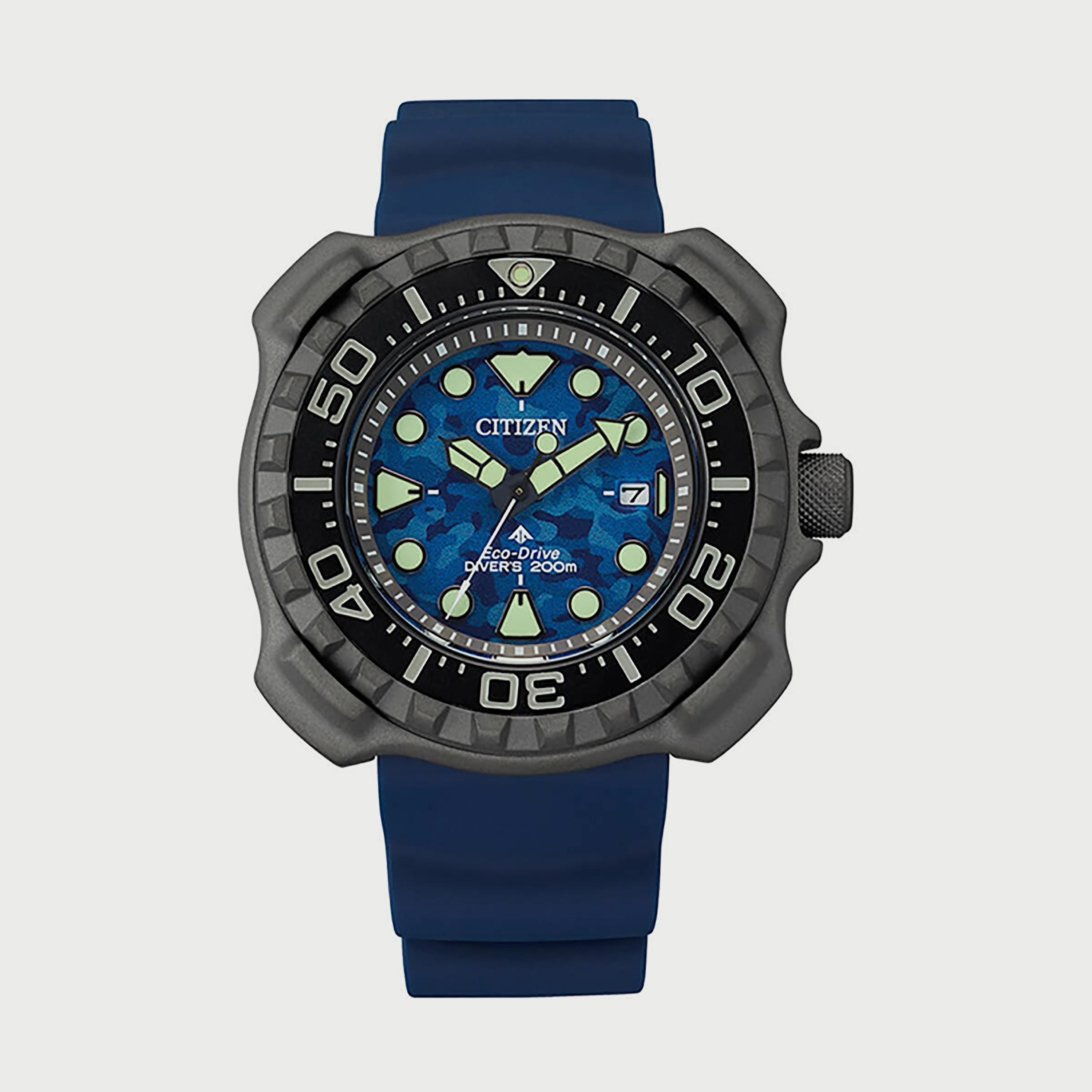 ساعة سيتيزن بروماستر مارين للرجال 48 ملم انالوج زرقاء من الستانلس ستيل - BN0227-09L-men-watchesandjewellery-watches-image-1