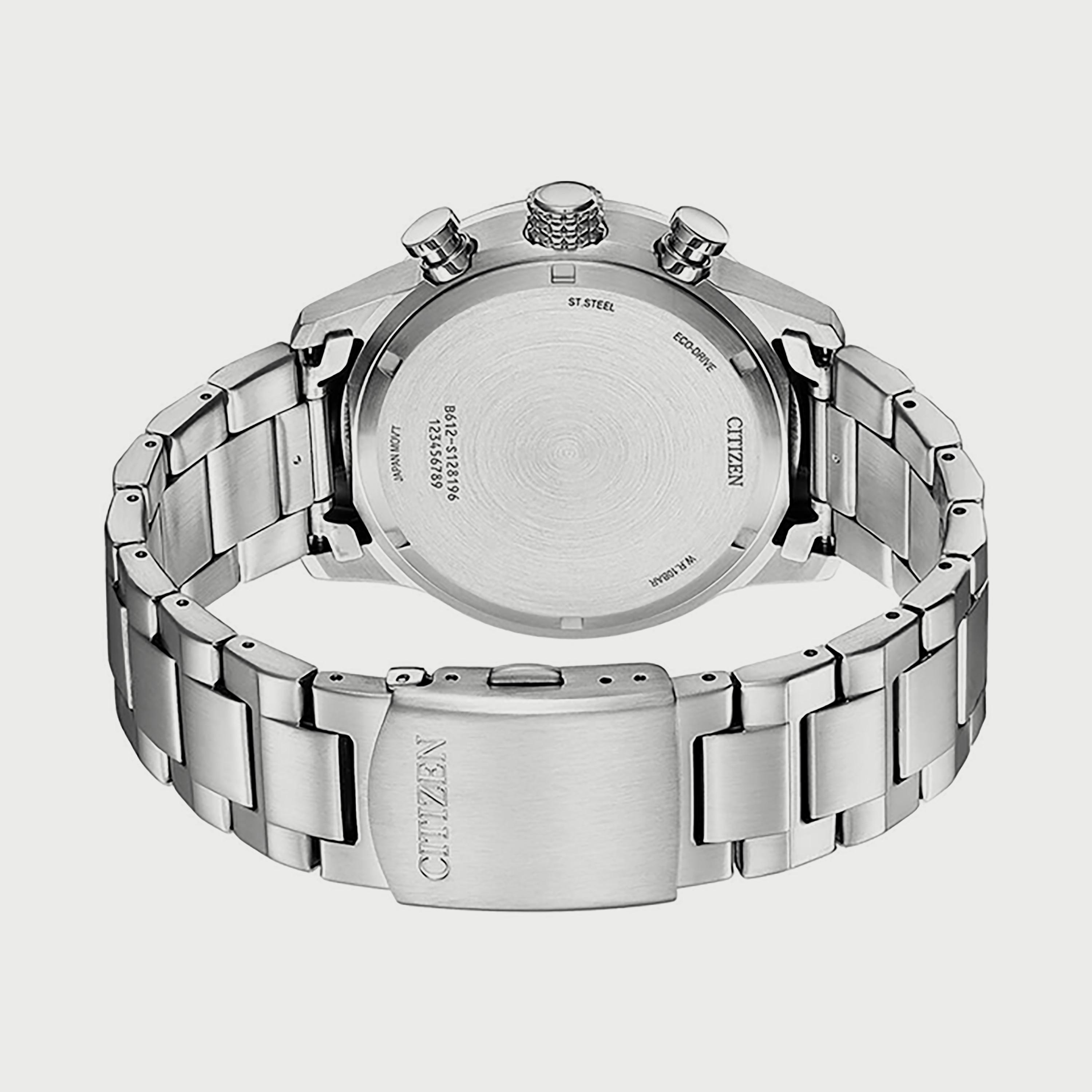 Citizen Eco-Drive Men's 43 MM Silver Chronograph Stainless Steel Watch - CA0791-81X-men-watchesandjewellery-watches-image-3