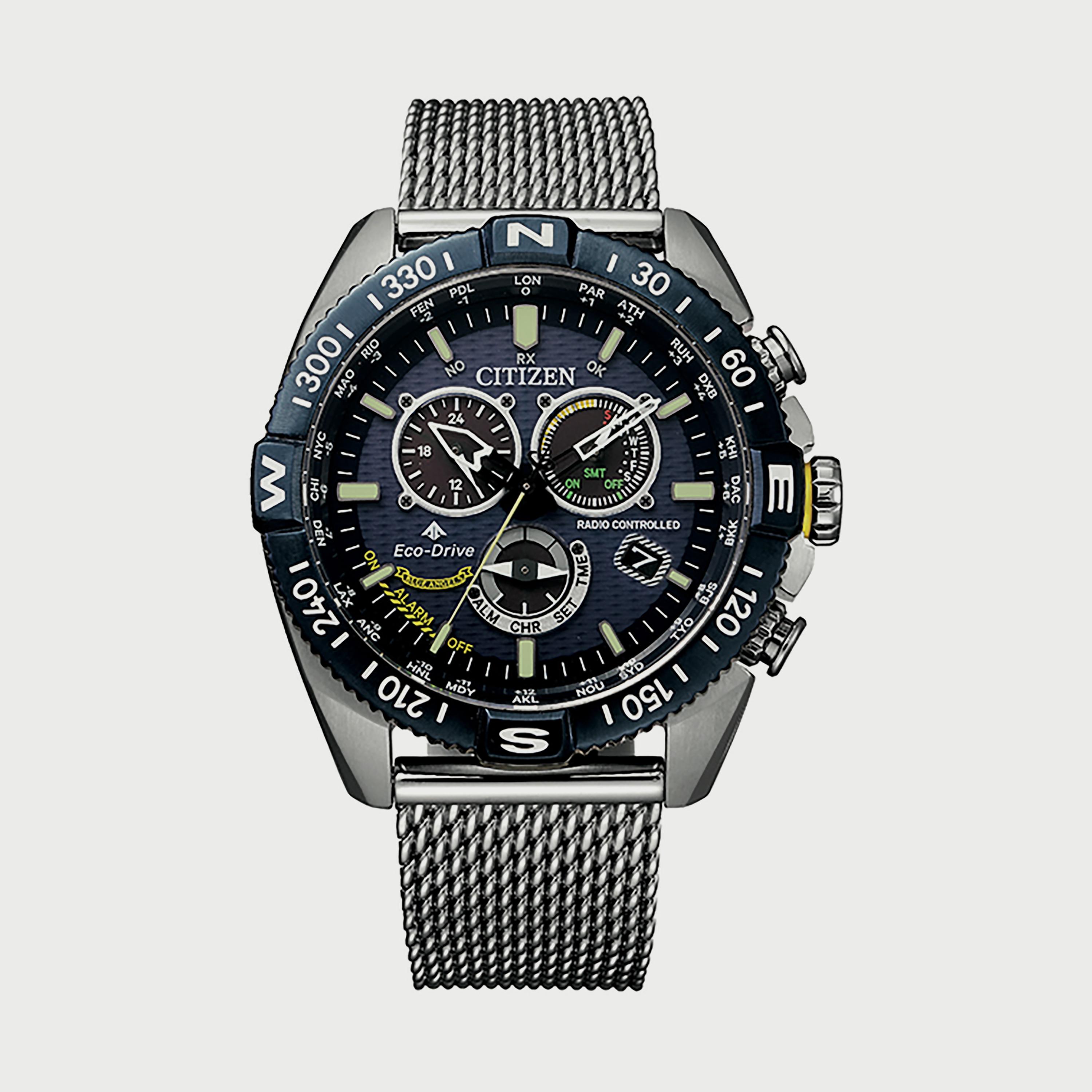 Citizen Promaster Men's 45 MM Silver Chronograph Stainless Steel Watch - CB5848-57L-men-watchesandjewellery-watches-image-1