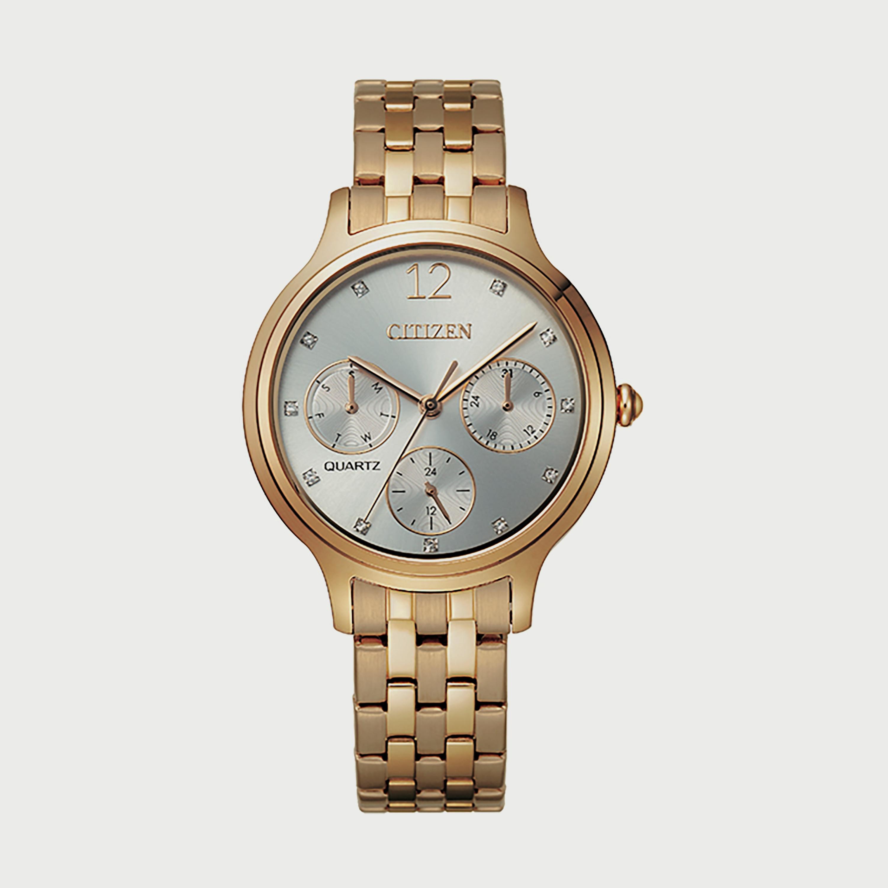 Citizen Women's 33 MM Rose Gold Analog Stainless Steel Watch - ED8183-54A-women-watchesandjewellery-watches-image-1