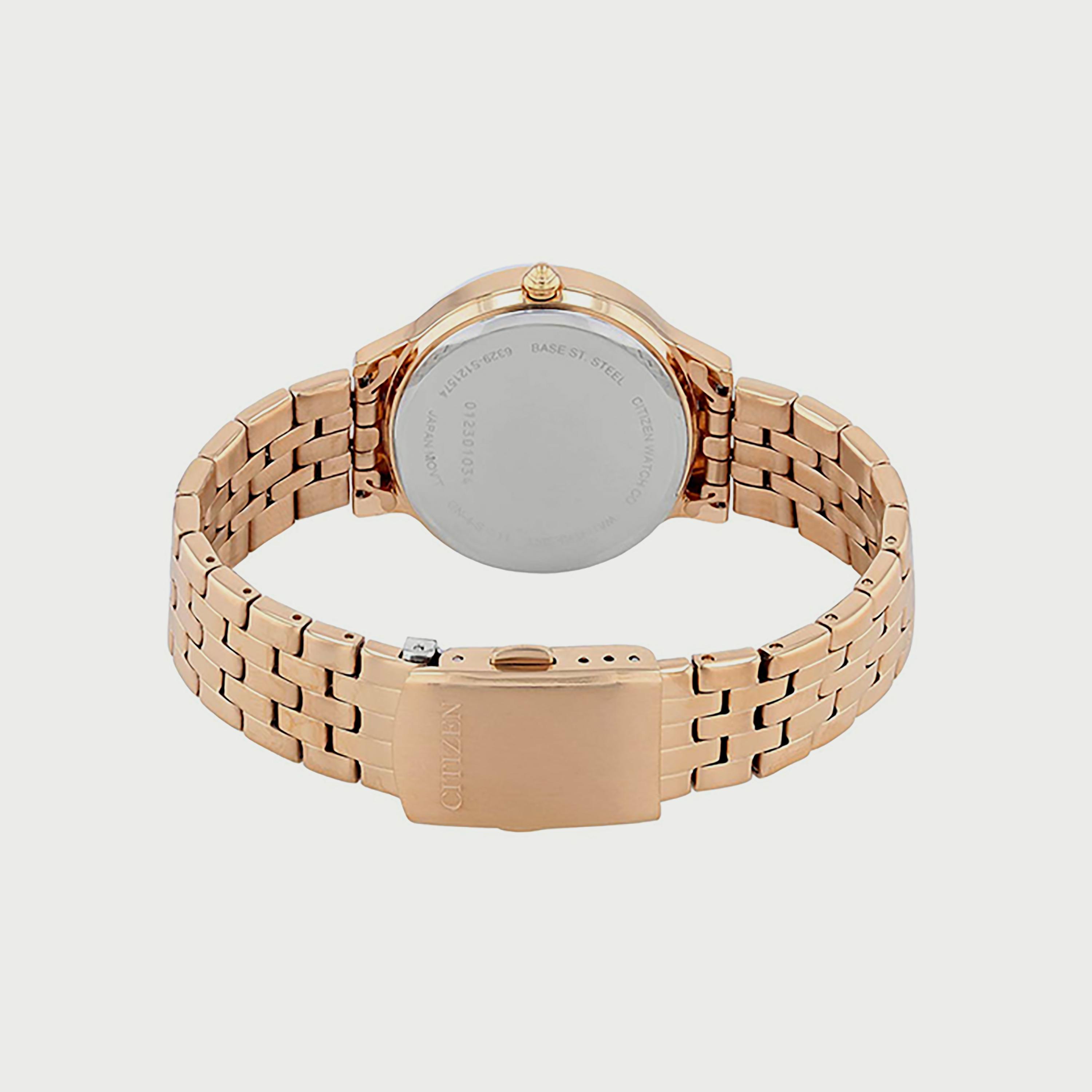 Citizen Women's 33 MM Rose Gold Analog Stainless Steel Watch - ED8183-54A-women-watchesandjewellery-watches-image-3