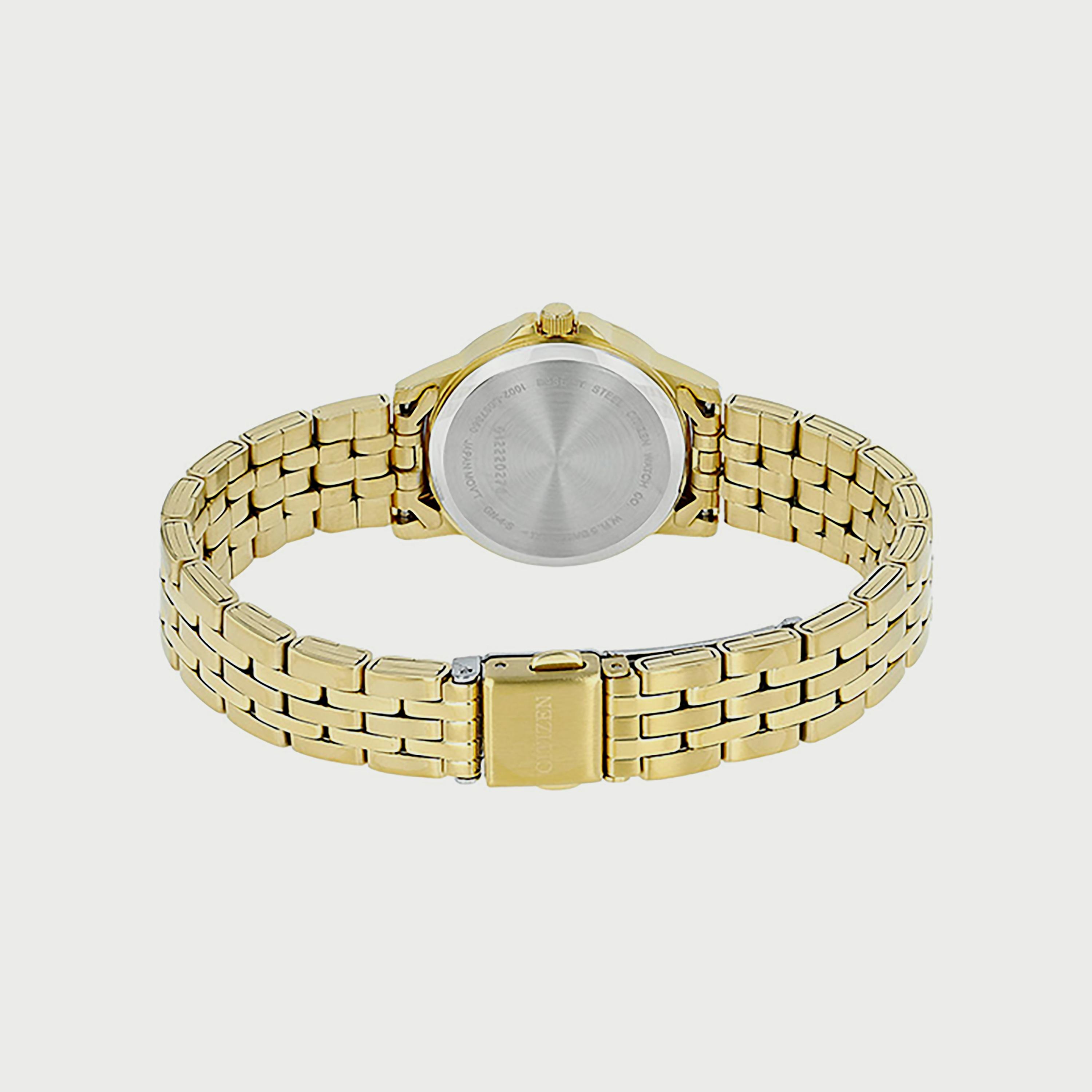 ساعة سيتيزن للنساء 28 ملم ذهبية انالوج ستانلس ستيل - EQ0603-59P-women-watchesandjewellery-watches-image-3