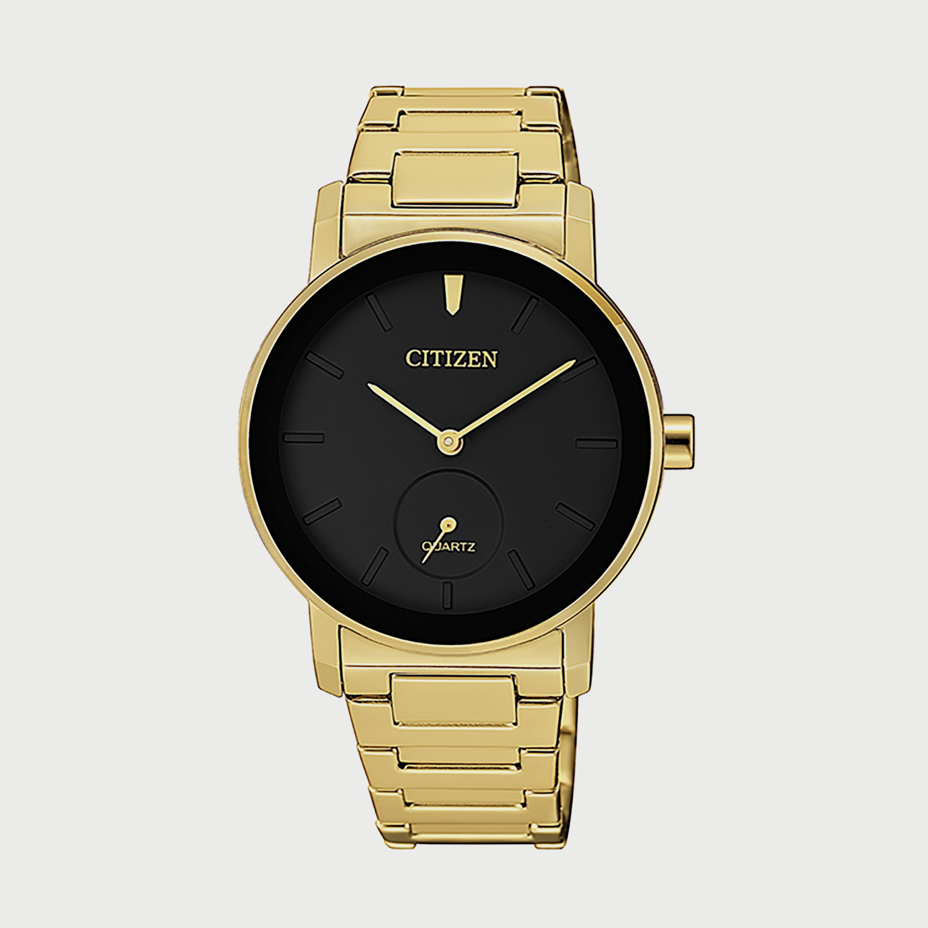 ساعة سيتيزن للنساء 34 ملم ذهبية انالوج بعقارب ستانلس ستيل - EQ9062-58E-women-watchesandjewellery-watches-image-1