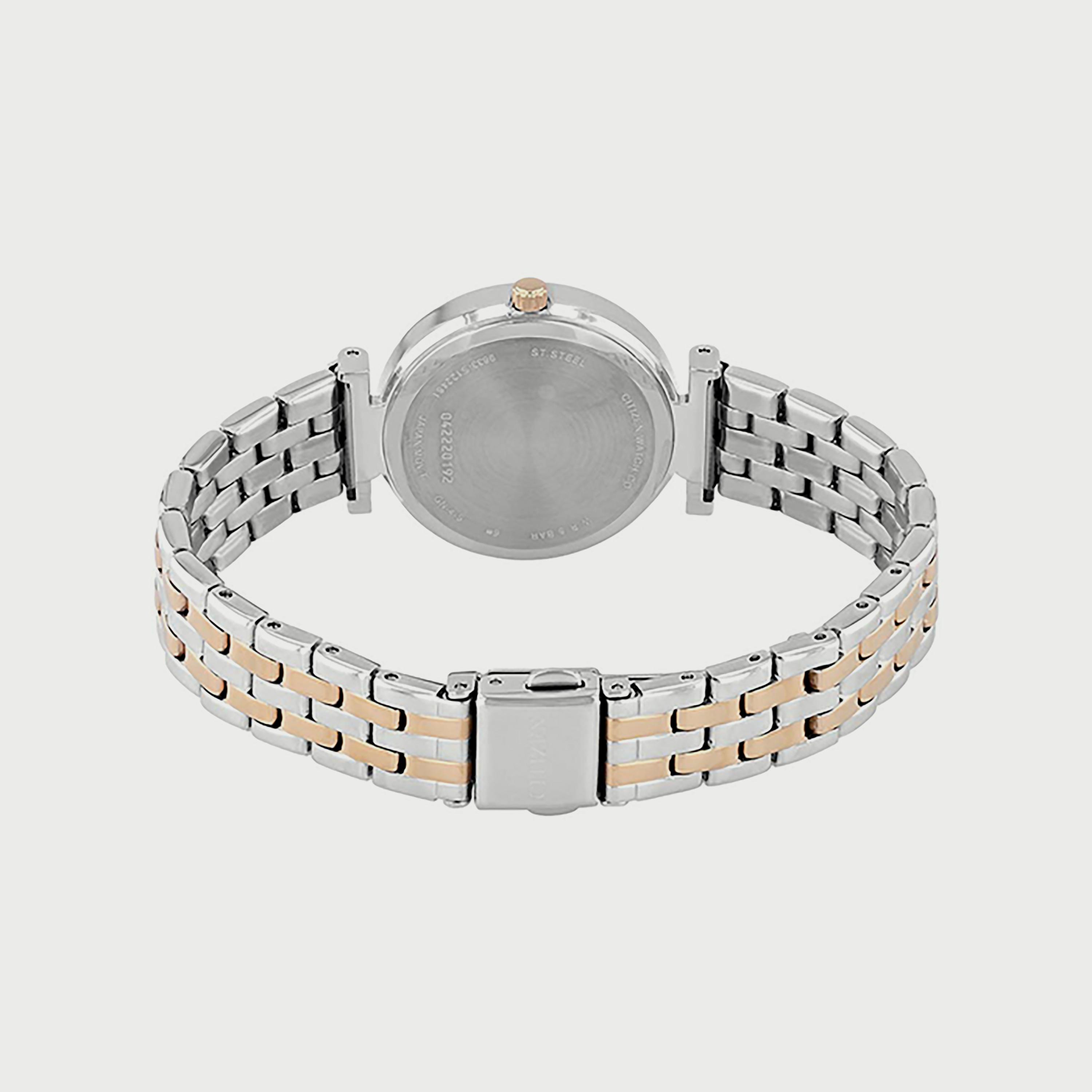 ساعة سيتيزن للنساء 30 ملم انالوج فضي وذهبي ستانلس ستيل - ER0218-53L-women-watchesandjewellery-watches-image-3