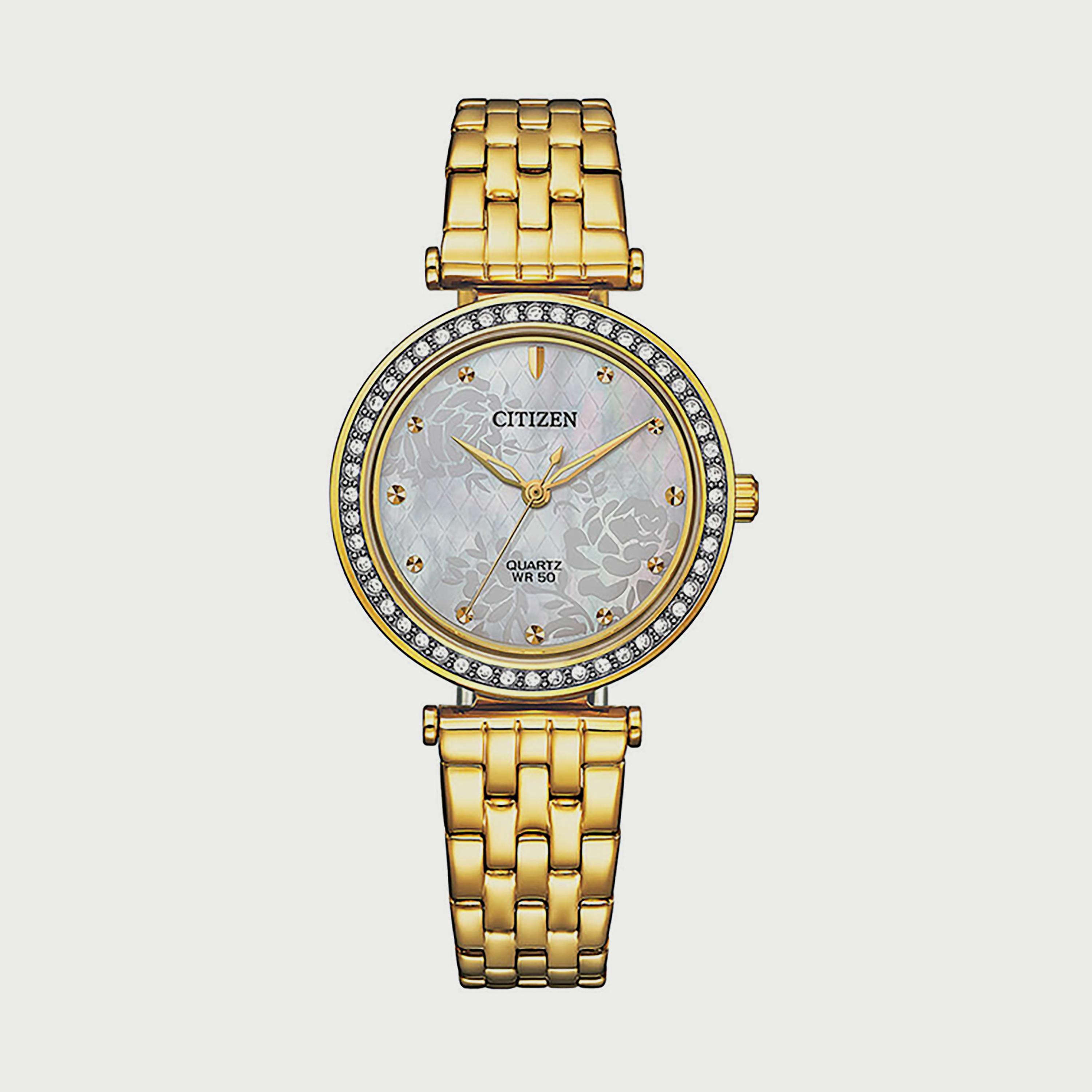 ساعة سيتيزن للنساء 30 ملم ذهبية انالوج ستانلس ستيل - ER0219-51D-women-watchesandjewellery-watches-image-1