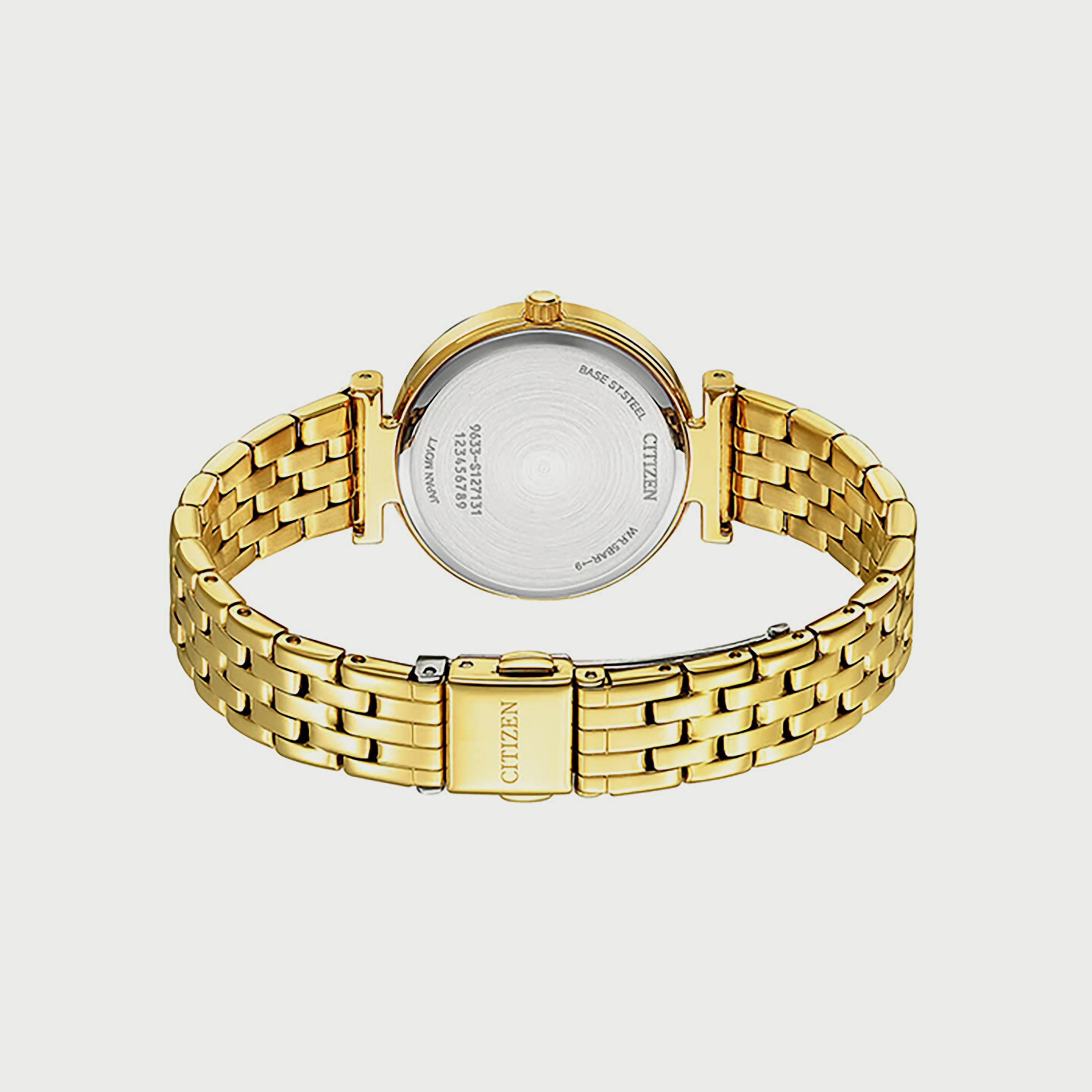 ساعة سيتيزن للنساء 30 ملم ذهبية انالوج ستانلس ستيل - ER0219-51D-women-watchesandjewellery-watches-image-3