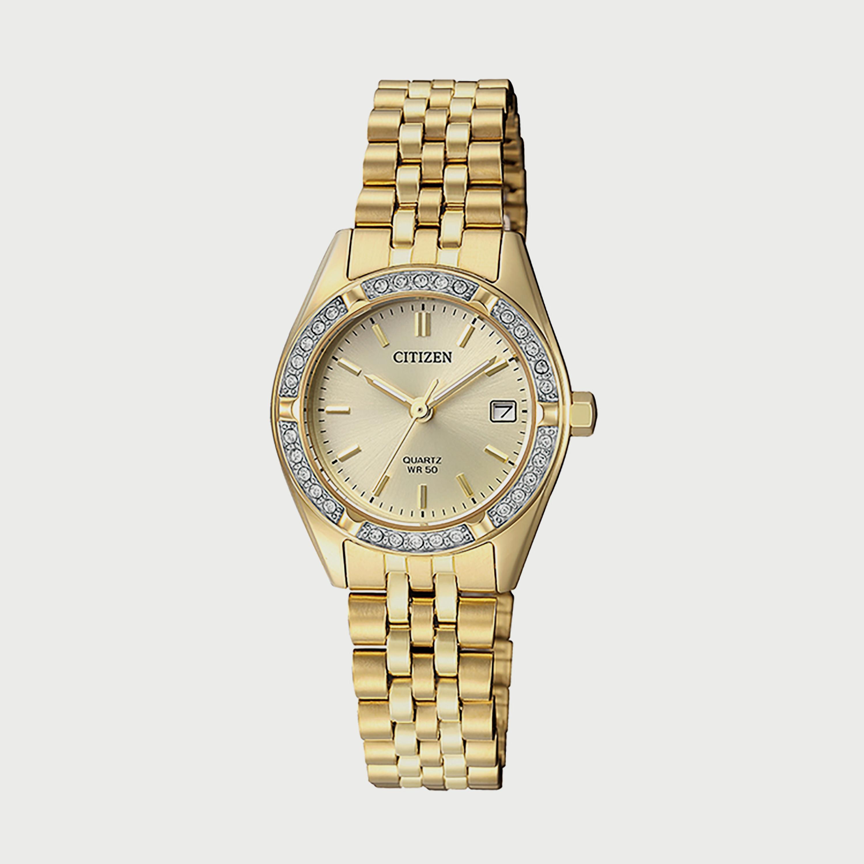 Citizen Women's 26 MM Gold Analog Stainless Steel Watch - EU6062-50P-women-watchesandjewellery-watches-image-1