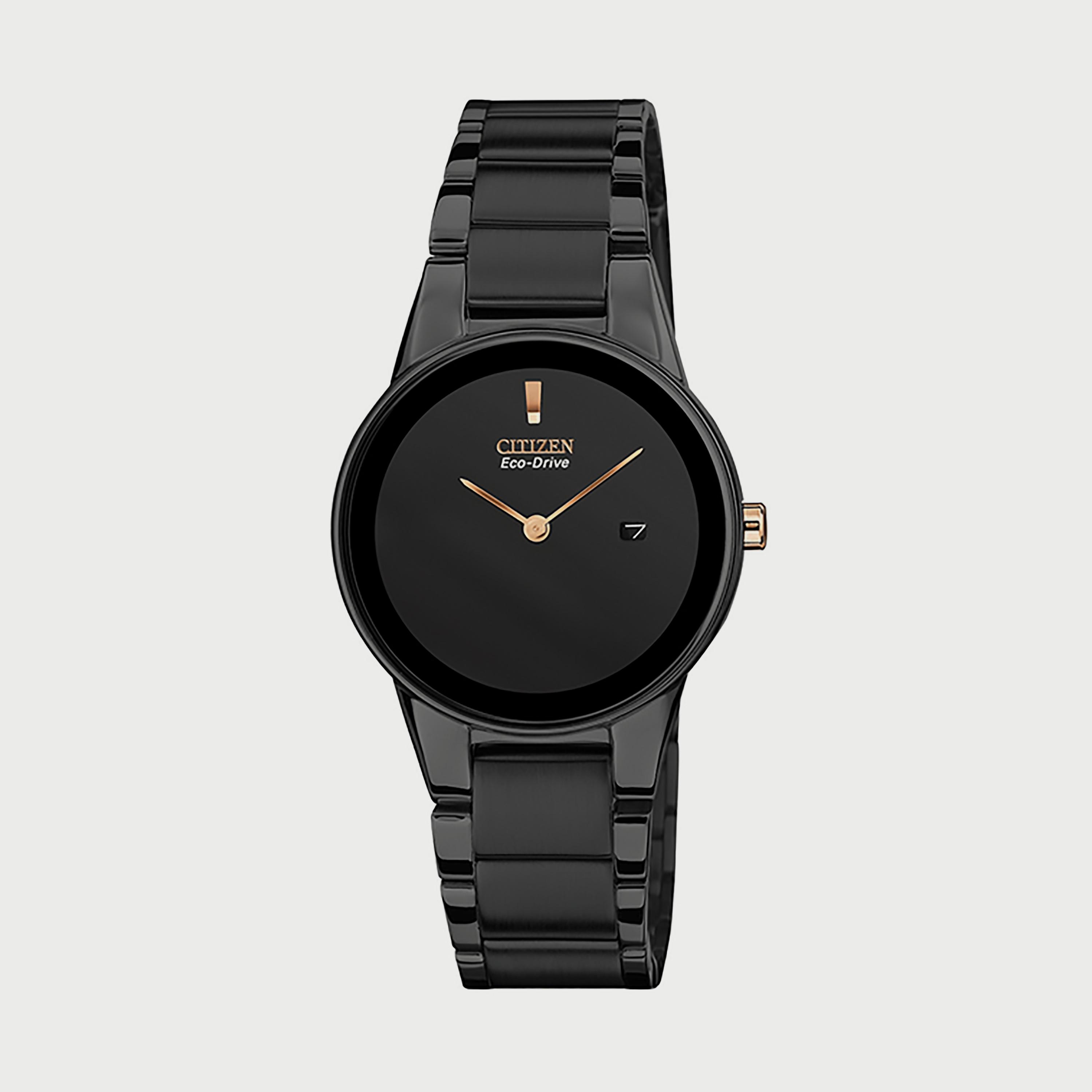 ساعة سيتيزن ايكو درايف للنساء 30 ملم انالوج بعقارب ستانلس ستيل - GA1055-57F-women-watchesandjewellery-watches-image-1