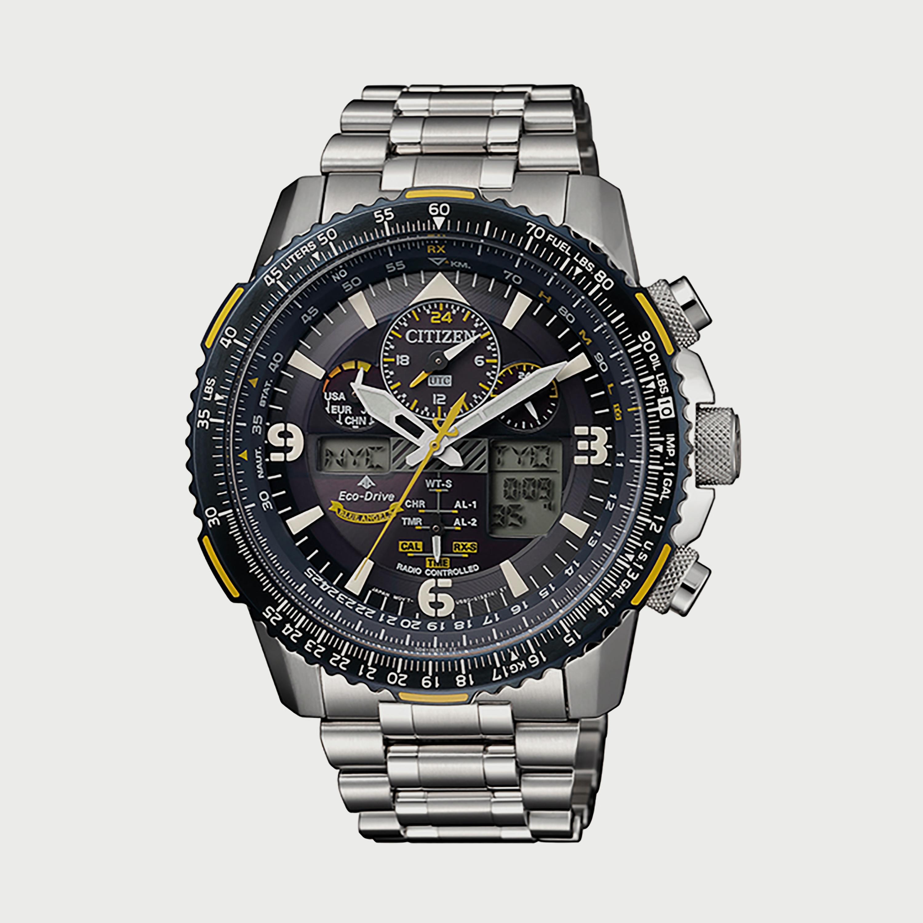 ساعة سيتيزن بروماستر للرجال 46 ملم فضي انالوج-رقمي ستانلس ستيل - JY8078-52L-men-watchesandjewellery-watches-image-1