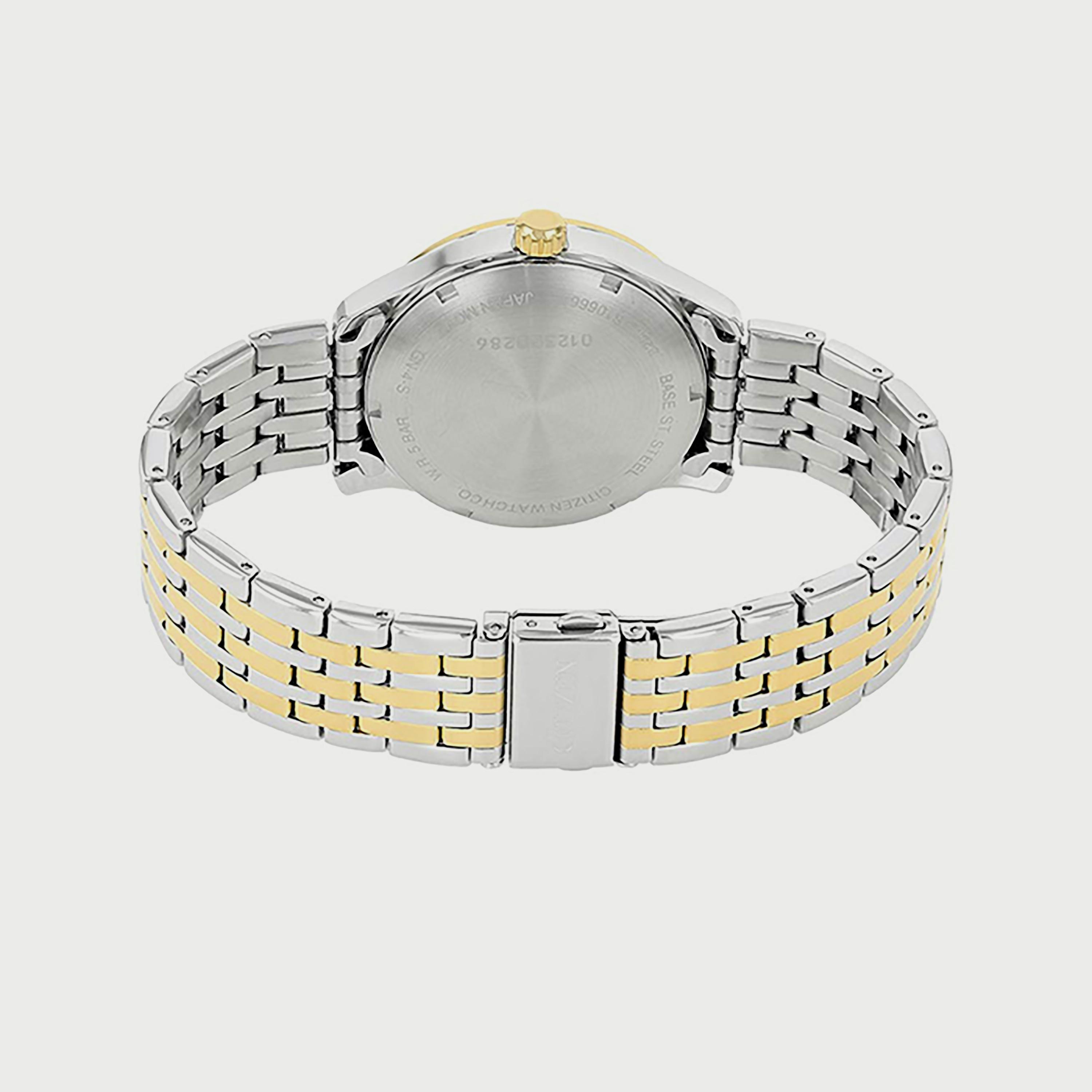 ساعة سيتيزن للرجال 40 ملم فضي وذهبي اوتوماتيك ستانلس ستيل - NH8354-58A-men-watchesandjewellery-watches-image-3