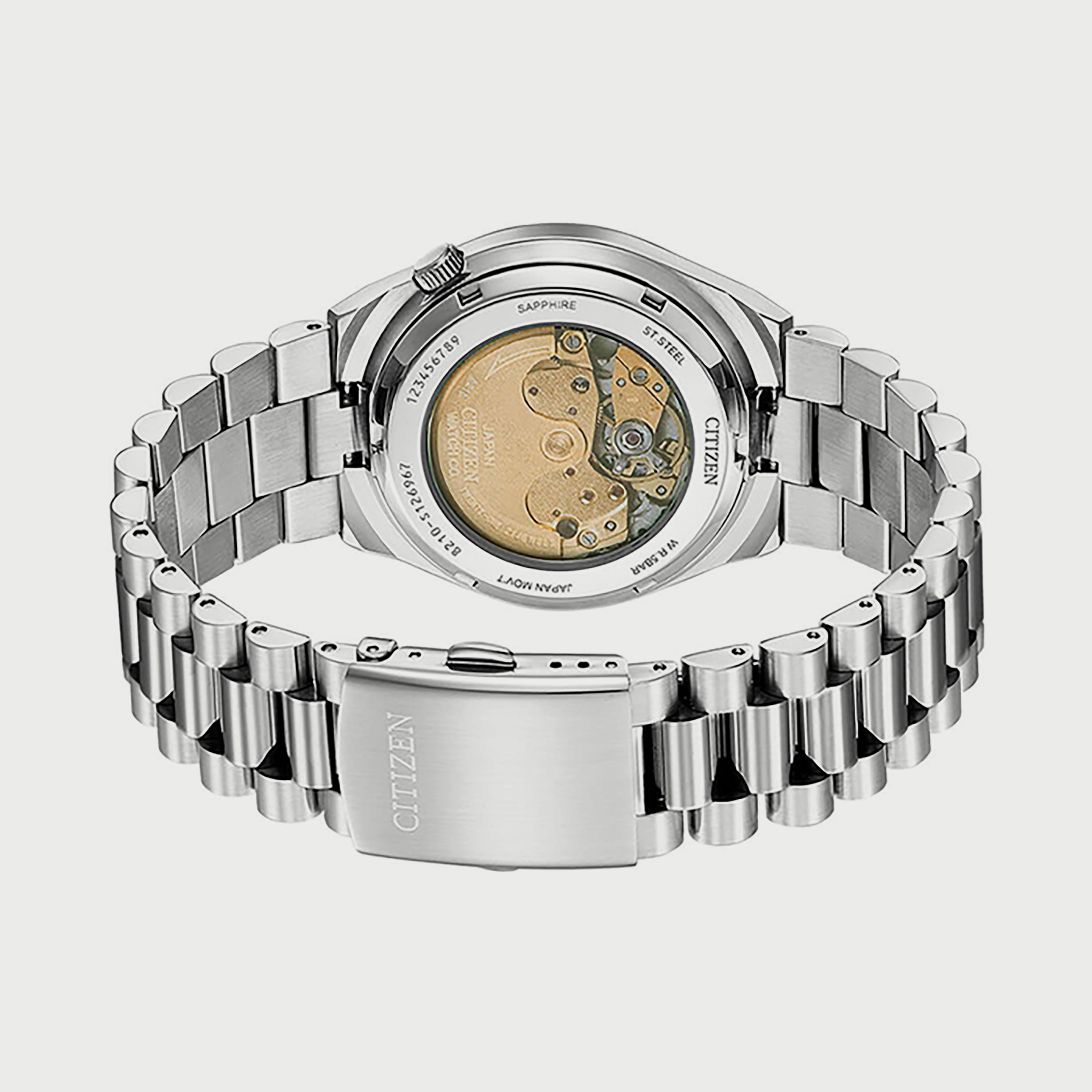 ساعة سيتيزن للرجال 40 ملم فضية اوتوماتيك ستانلس ستيل - NJ0150-81L-men-watchesandjewellery-watches-image-3