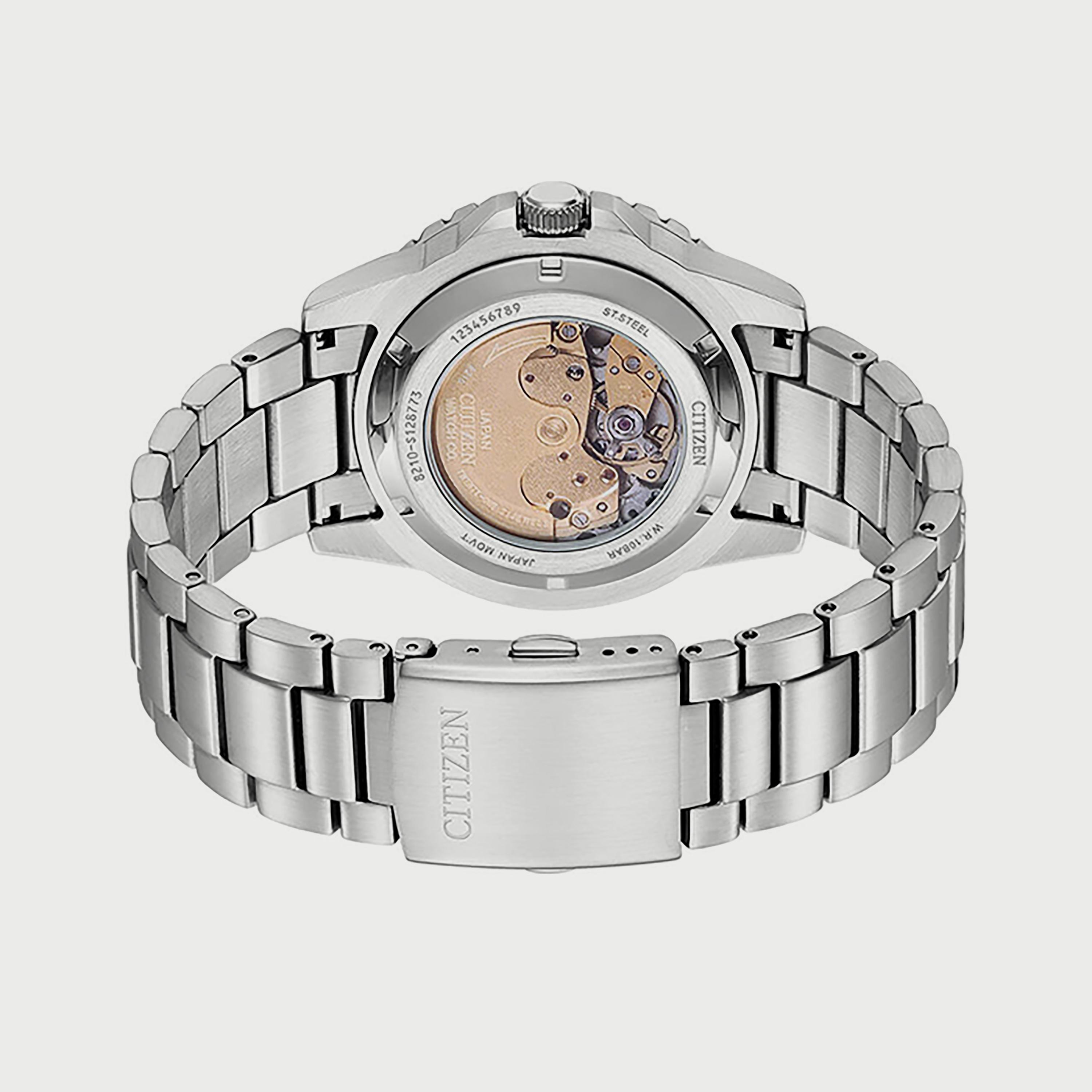 ساعة سيتيزن للرجال 43 ملم فضية اوتوماتيكية من الستانلس ستيل - NJ0170-83Z-men-watchesandjewellery-watches-image-3