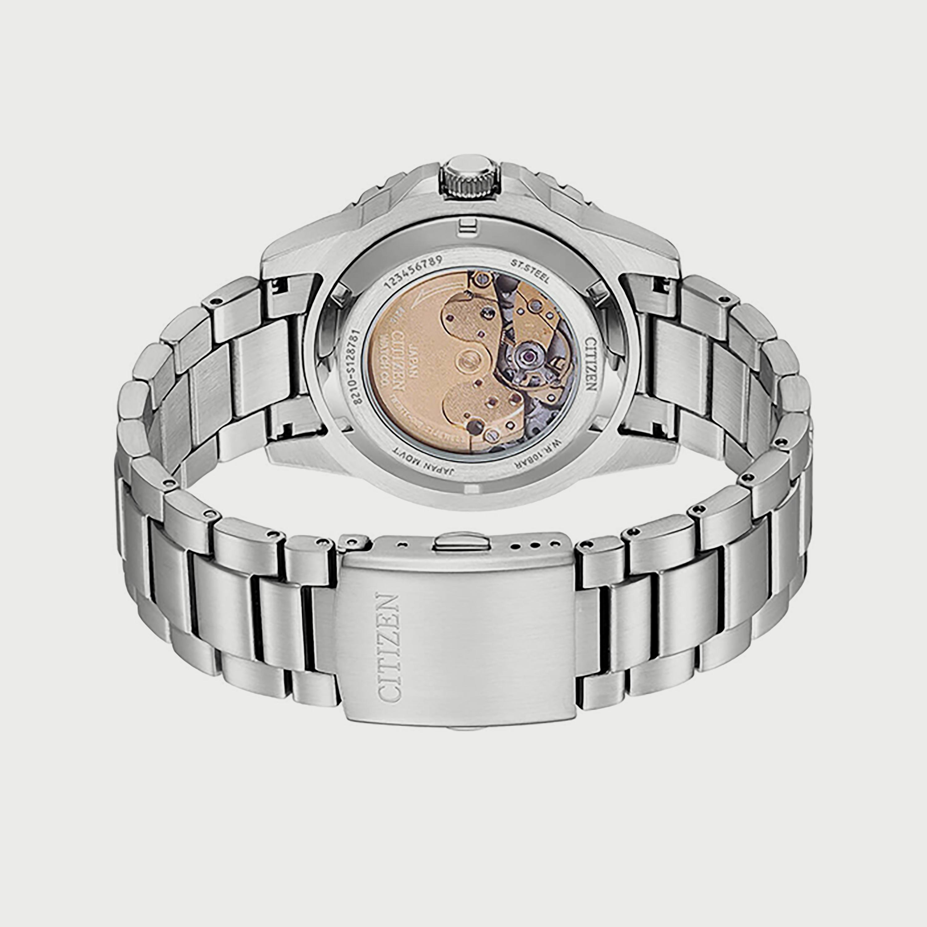 ساعة سيتيزن للرجال 43 ملم فضية اوتوماتيك ستانلس ستيل - NJ0171-81A-men-watchesandjewellery-watches-image-3