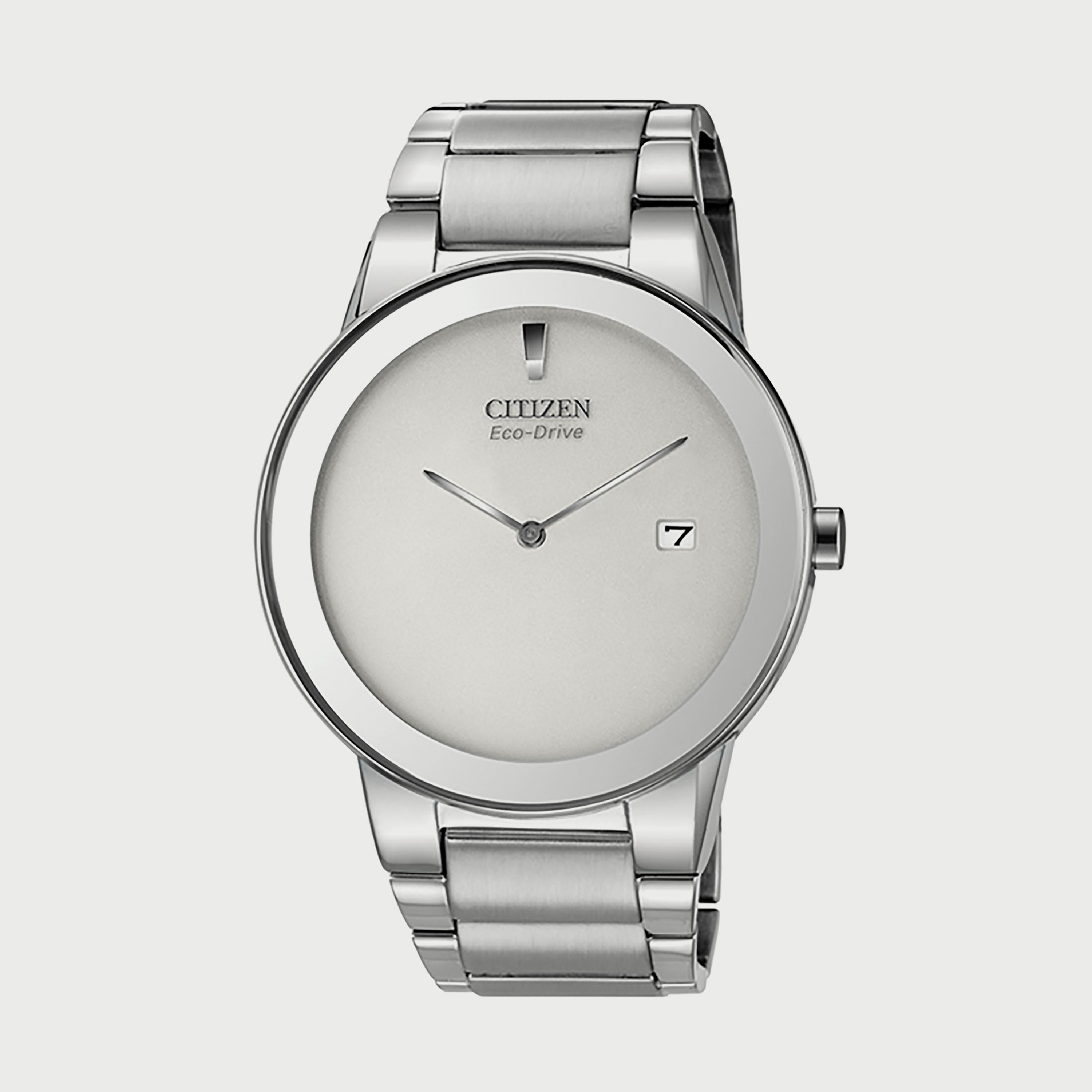 ساعة سيتيزن ايكو درايف للرجال 40 ملم فضي انالوج بعقارب ستانلس ستيل - AU1060-51A-men-watchesandjewellery-watches-image-1