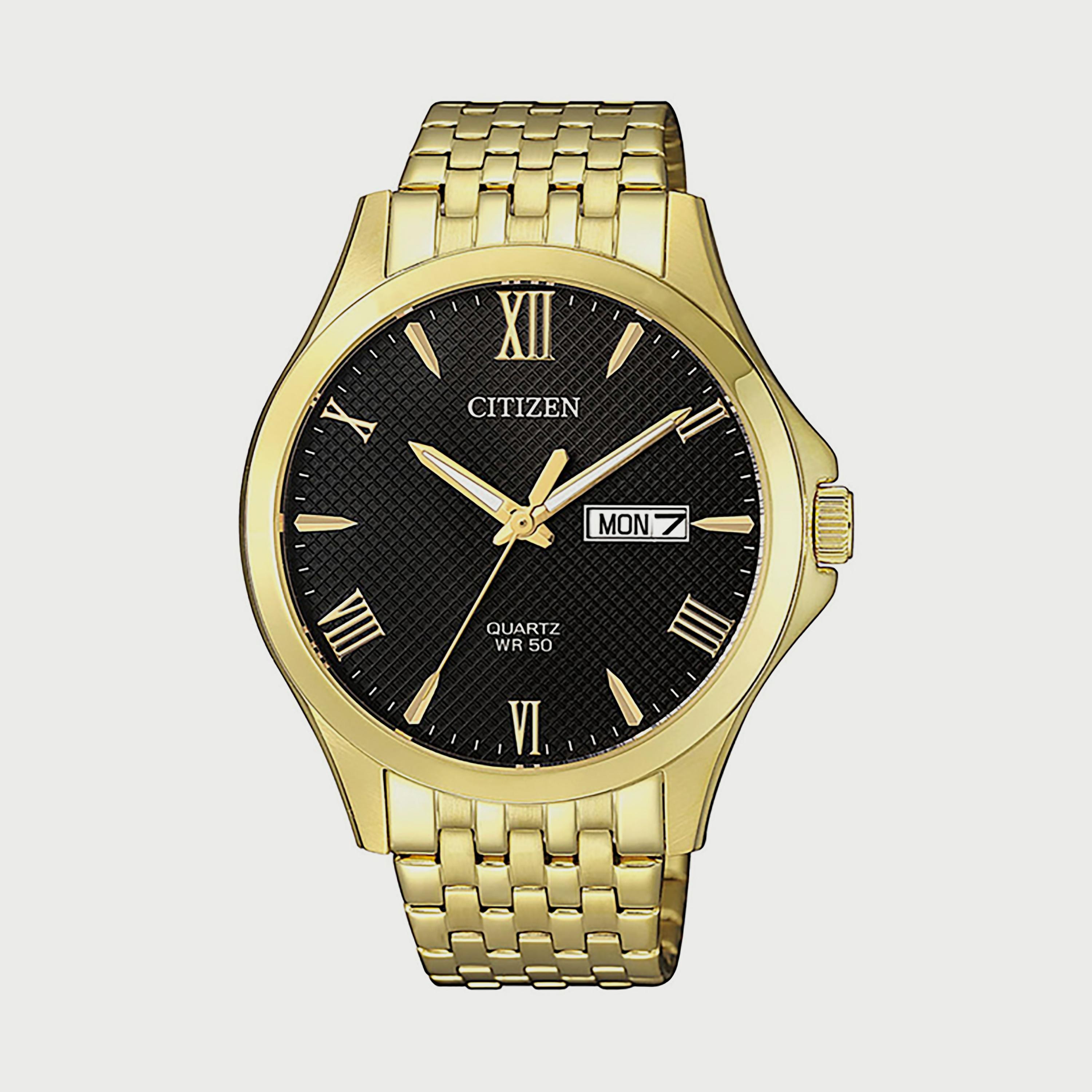 Citizen Men's 41 MM Gold Analog Stainless Steel Watch - BF2022-55H-men-watchesandjewellery-watches-image-1