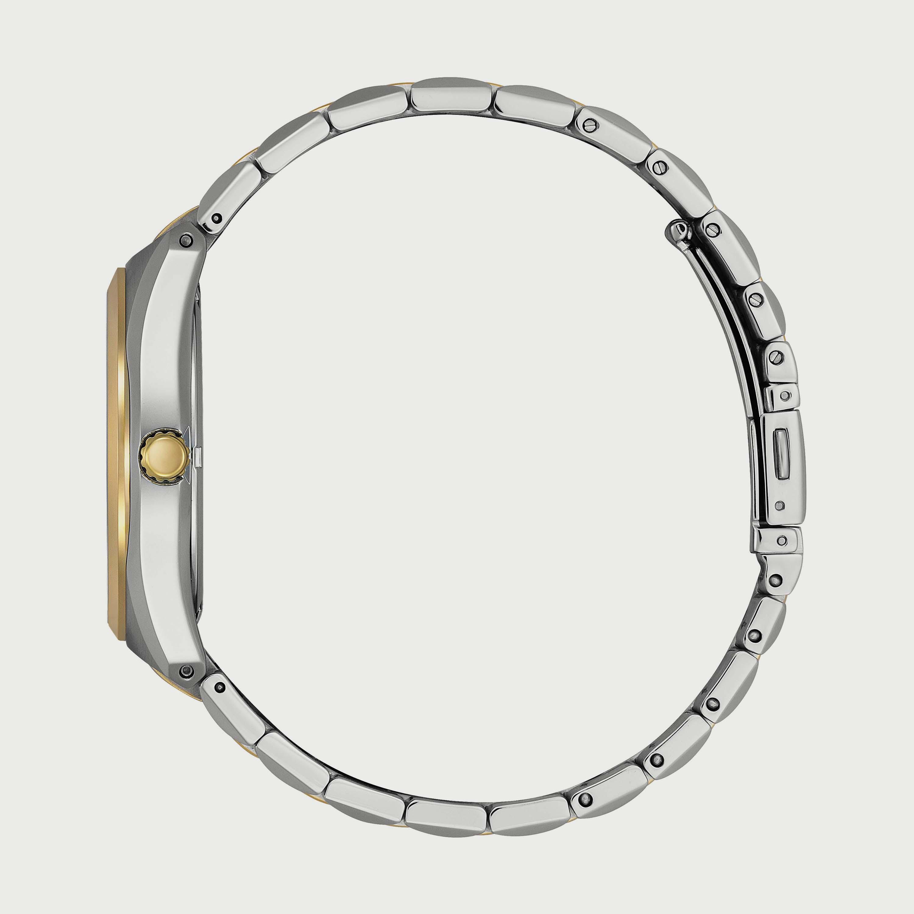 ساعة سيتيزن ايكو درايف للرجال 38 ملم انالوج فضي وذهبي من الستانلس ستيل - BM7339-89X-men-watchesandjewellery-watches-image-2