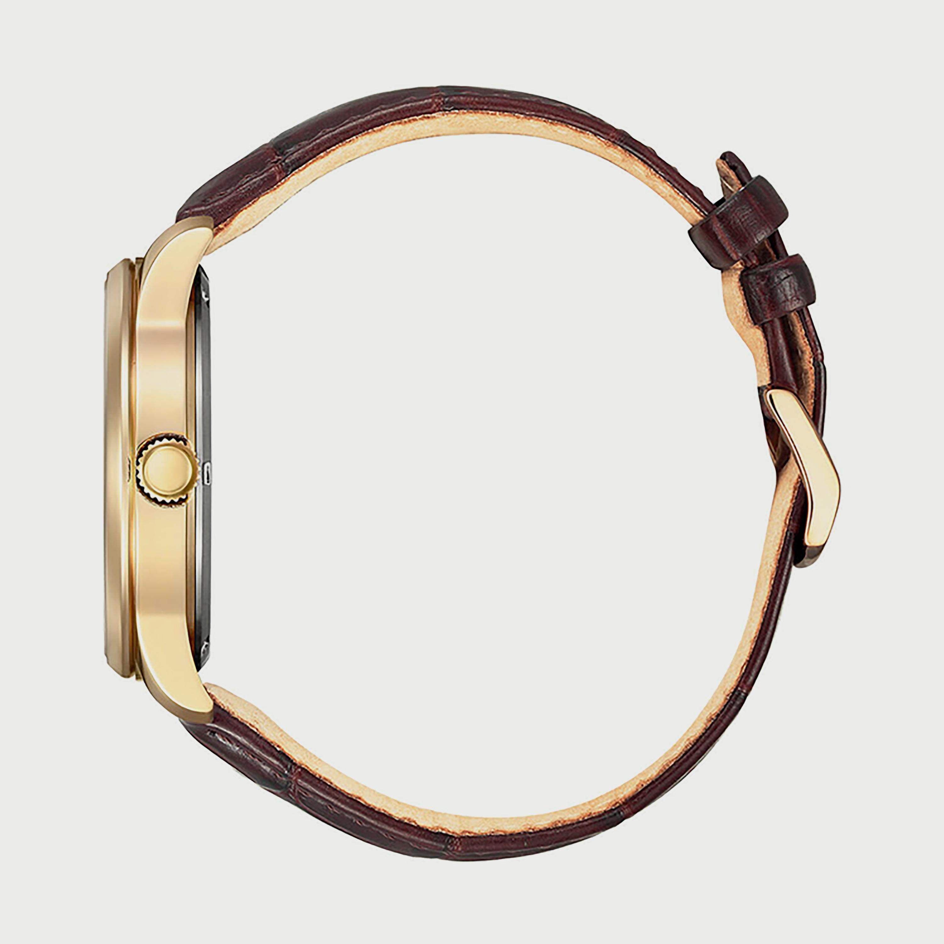 ساعة سيتيزن ايكو درايف للرجال 42 ملم انالوج بسوار جلدي بني - BM8553-16A-men-watchesandjewellery-watches-image-2
