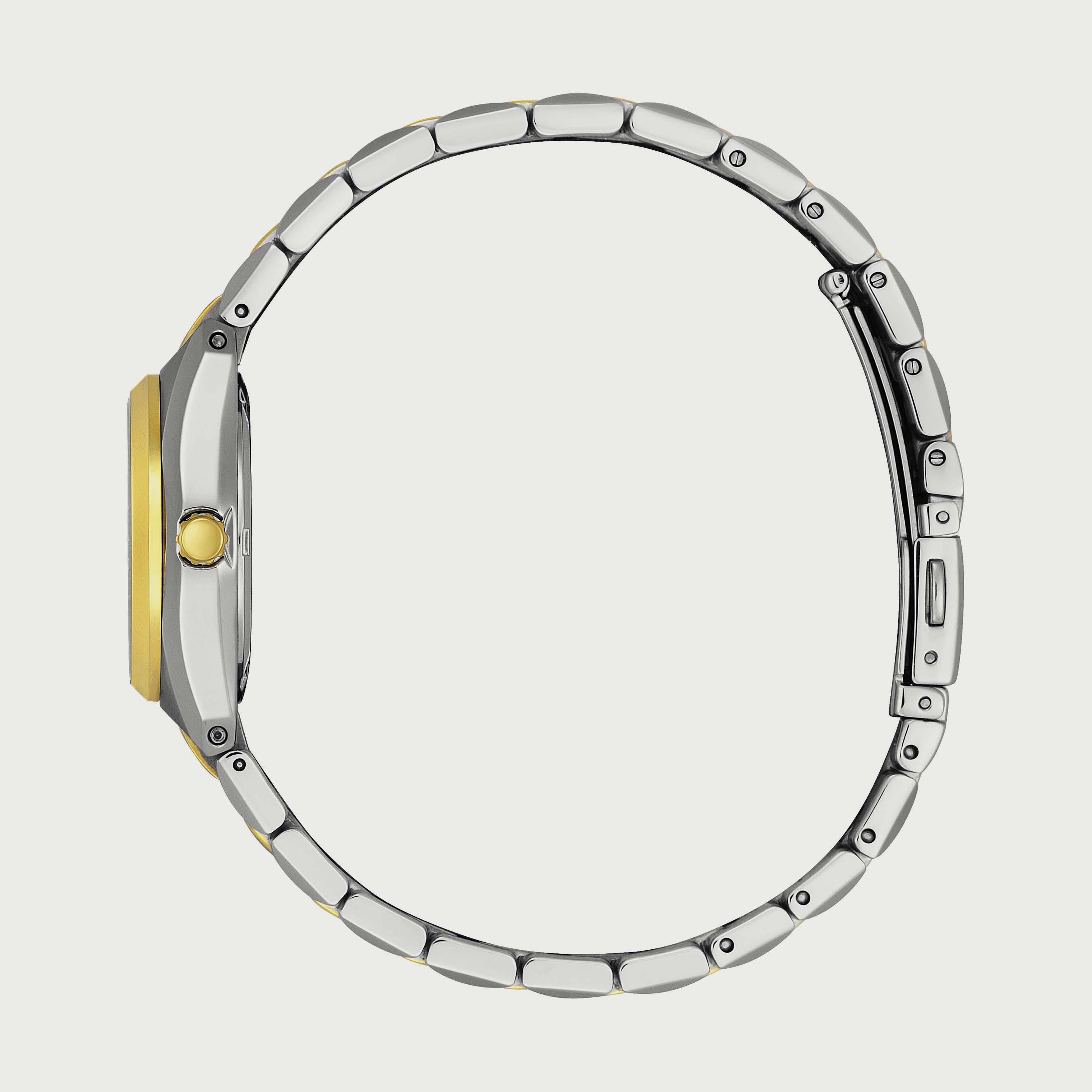 ساعة سيتيزن ايكو درايف للنساء 28 ملم انالوج فضي وذهبي من الستانلس ستيل - EW2299-50E-women-watchesandjewellery-watches-image-2