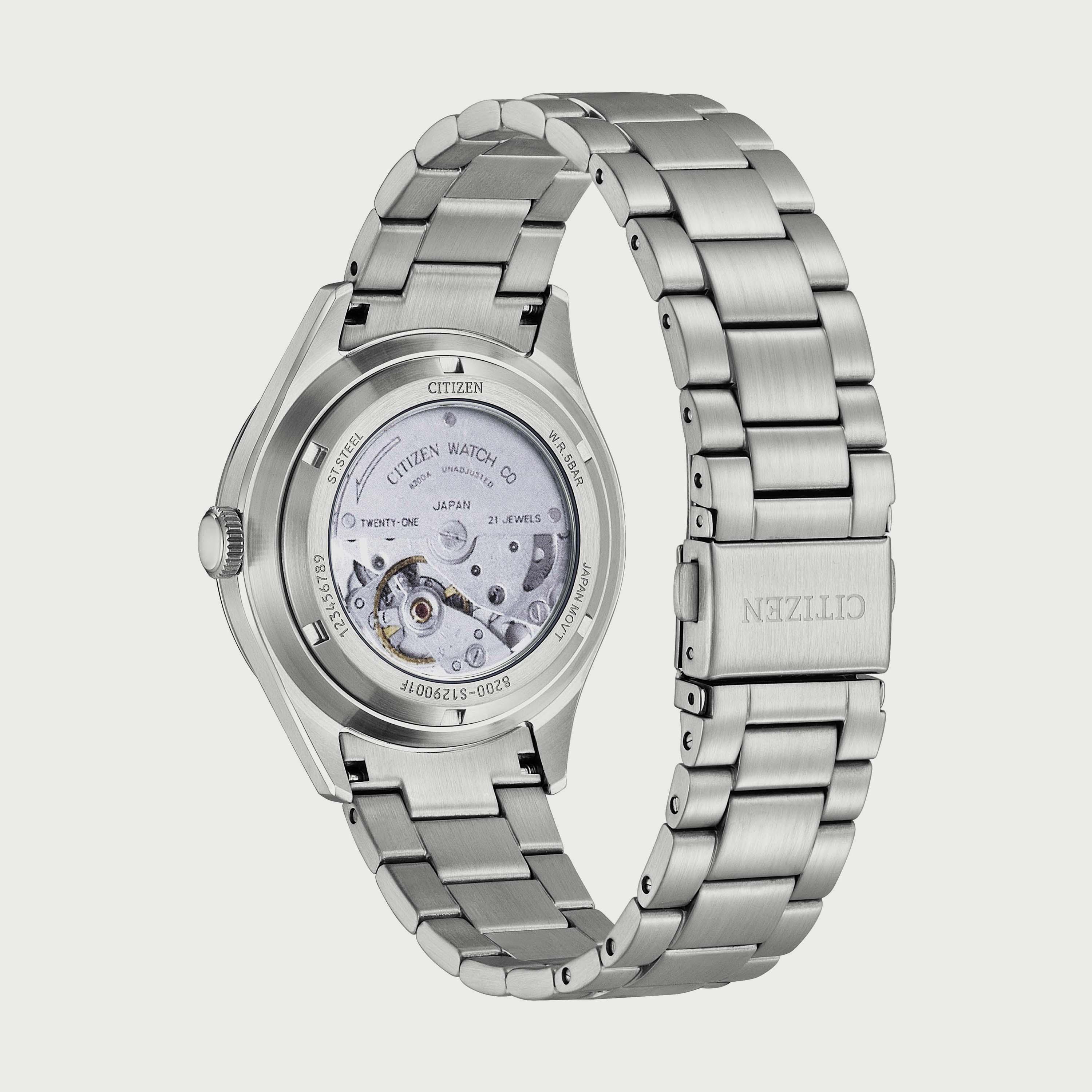 ساعة سيتيزن للرجال 40 ملم فضية اوتوماتيك ستانلس ستيل - NH8391-51Z-men-watchesandjewellery-watches-image-3
