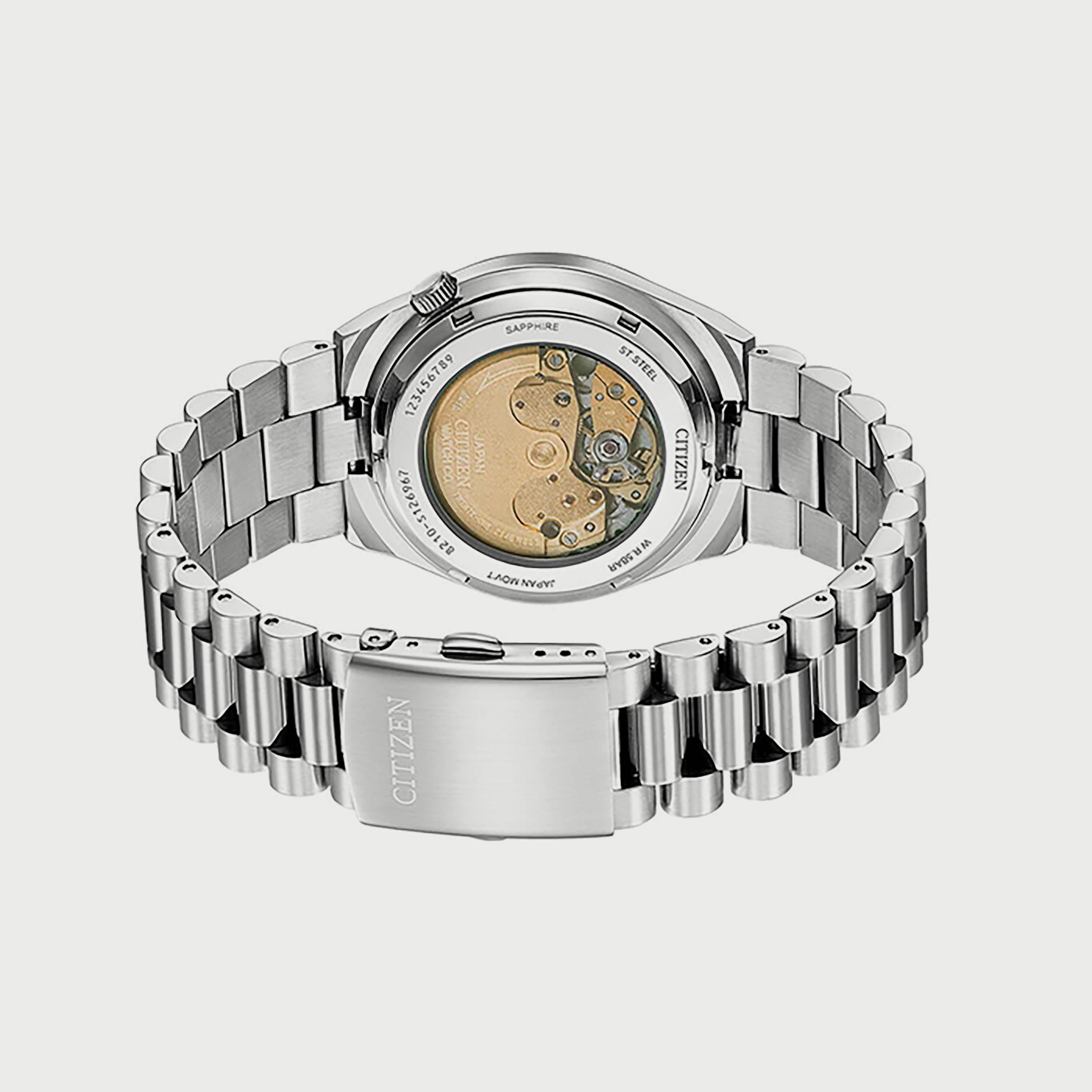 ساعة سيتيزن للرجال 40 ملم فضية اوتوماتيك ستانلس ستيل - NJ0150-81E-men-watchesandjewellery-watches-image-3