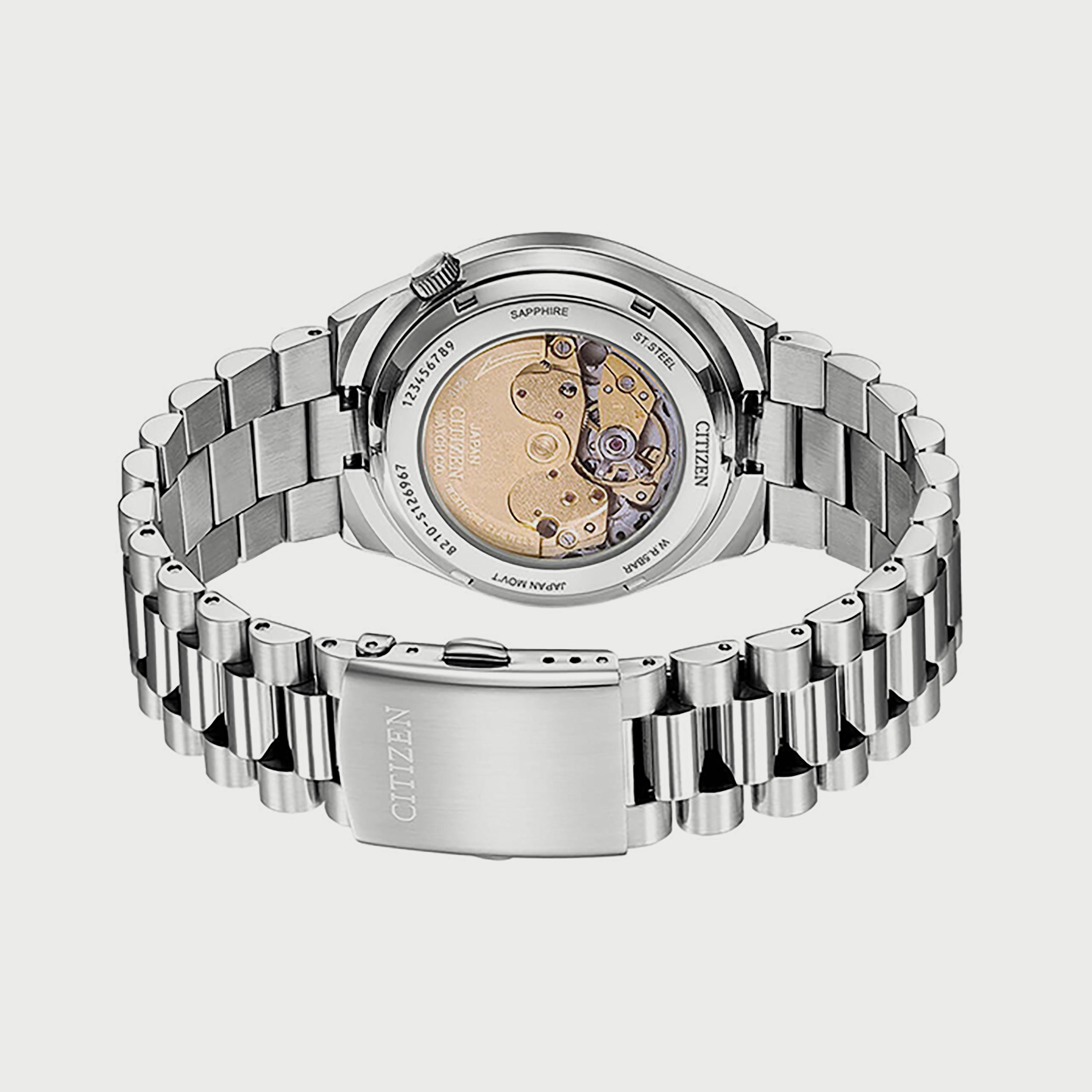 ساعة سيتيزن للرجال 40 ملم فضية اوتوماتيك ستانلس ستيل - NJ0151-88X-men-watchesandjewellery-watches-image-3