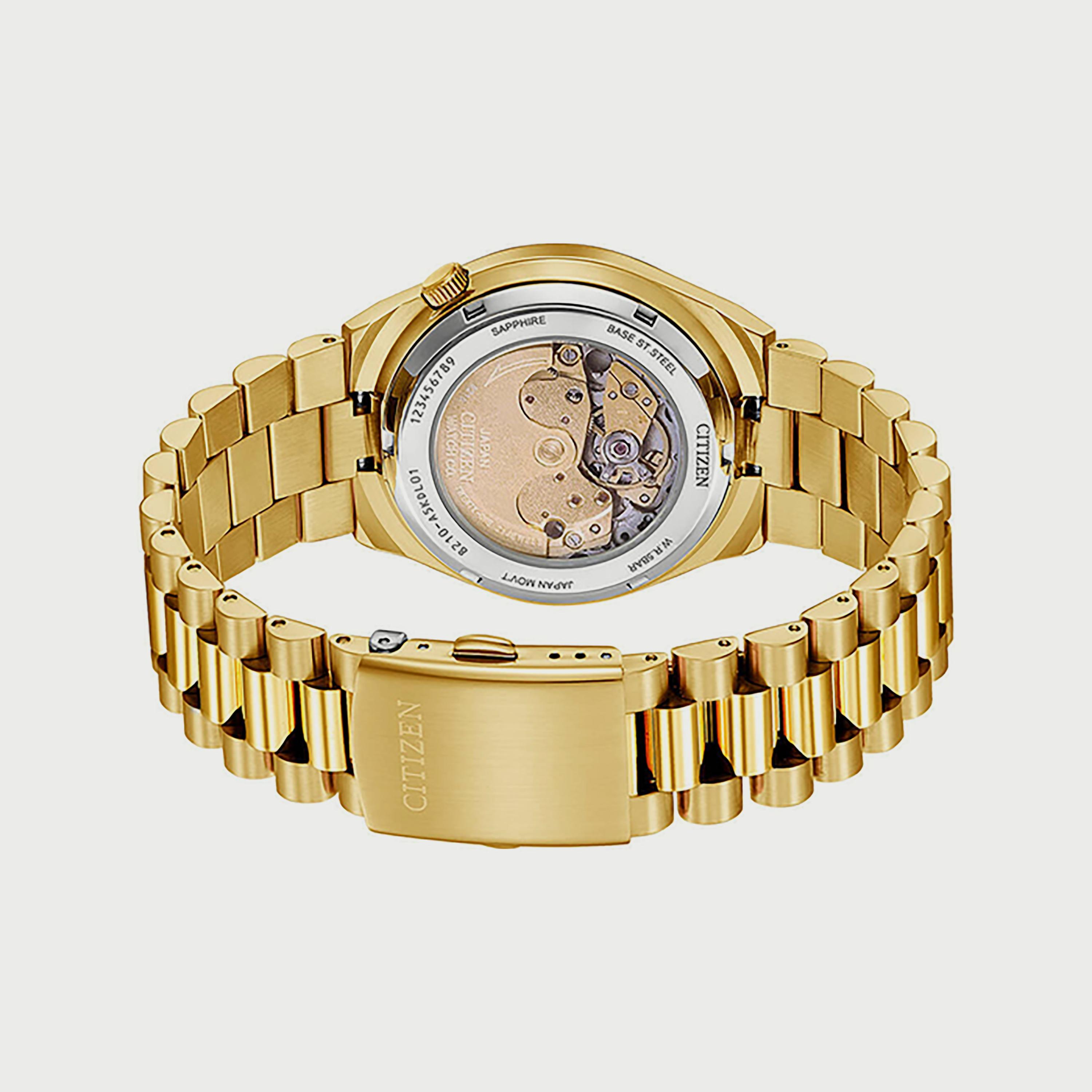 ساعة سيتيزن للرجال 40 ملم ذهبية اوتوماتيك ستانلس ستيل - NJ0153-82X-men-watchesandjewellery-watches-image-3