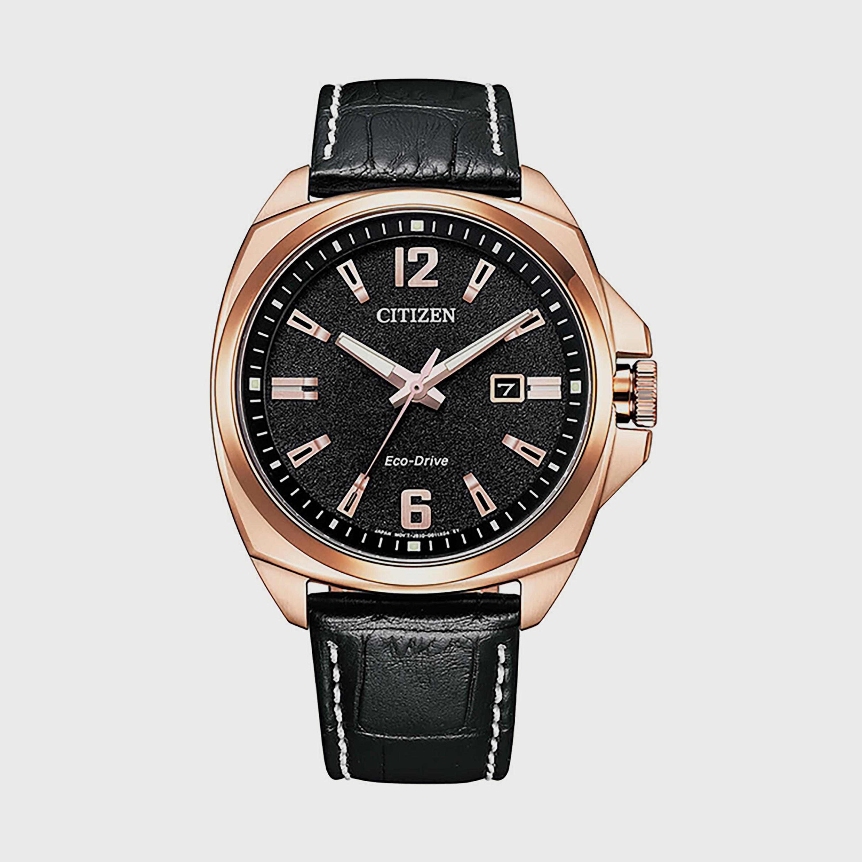 Citizen Eco-Drive Men's 46 MM Black Analog Leather Strap Watch - AW1723-02E-men-watchesandjewellery-watches-image-1