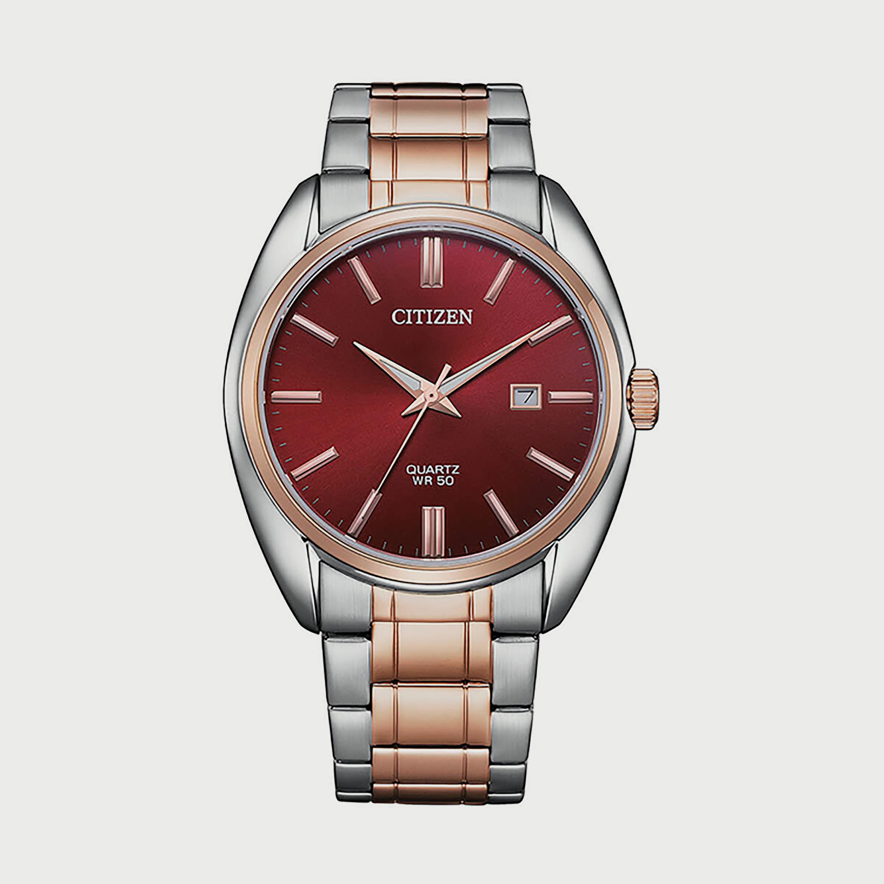 ساعة سيتيزن للرجال 41 ملم انالوج فضي وذهبي وردي من الستانلس ستيل - BI5104-57X-men-watchesandjewellery-watches-image-1