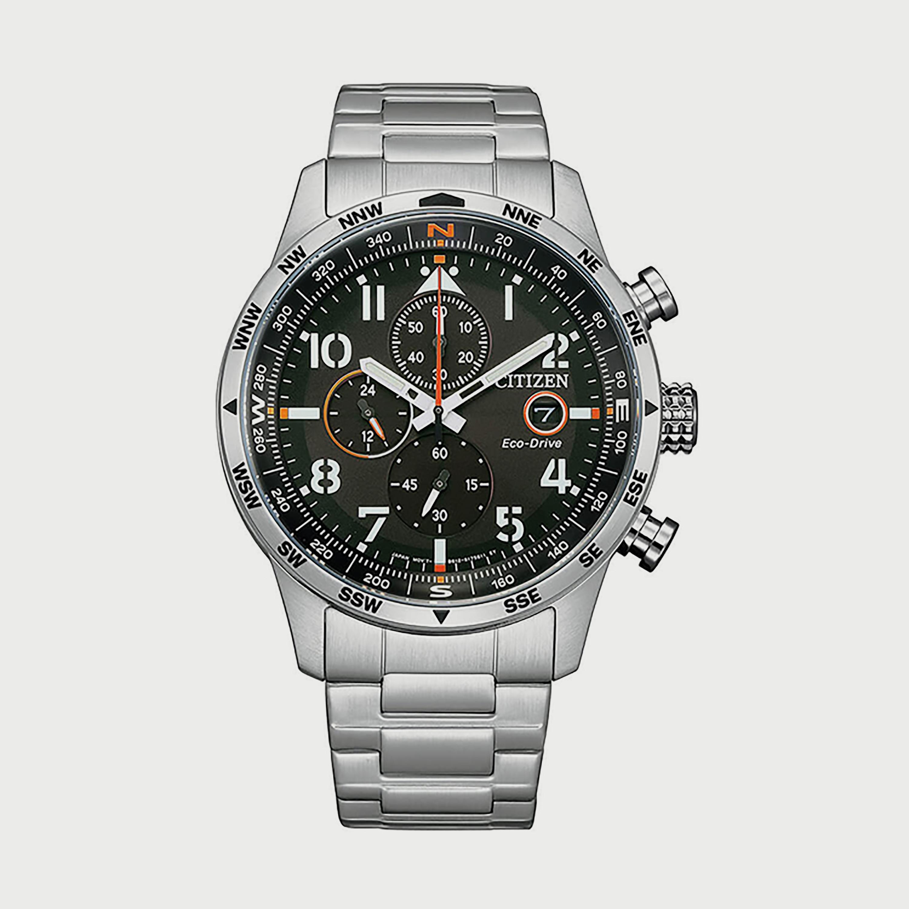 ساعة سيتيزن ايكو درايف للرجال 43 ملم فضي كرونوغراف ستانلس ستيل - CA0790-83E-men-watchesandjewellery-watches-image-1