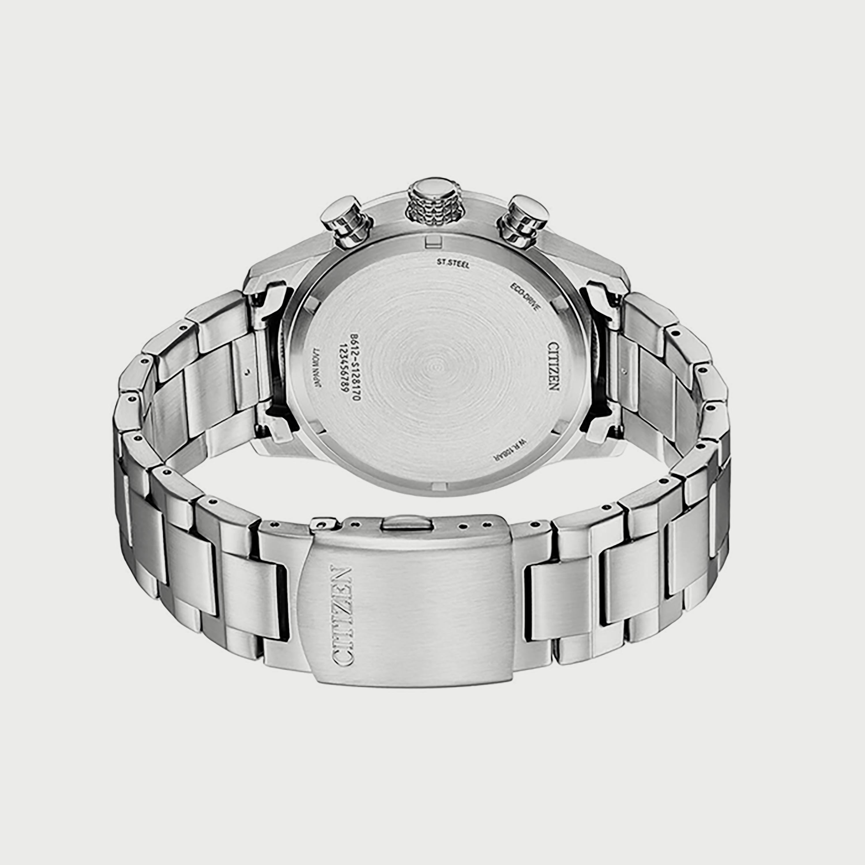 ساعة سيتيزن ايكو درايف للرجال 43 ملم فضي كرونوغراف ستانلس ستيل - CA0790-83E-men-watchesandjewellery-watches-image-3