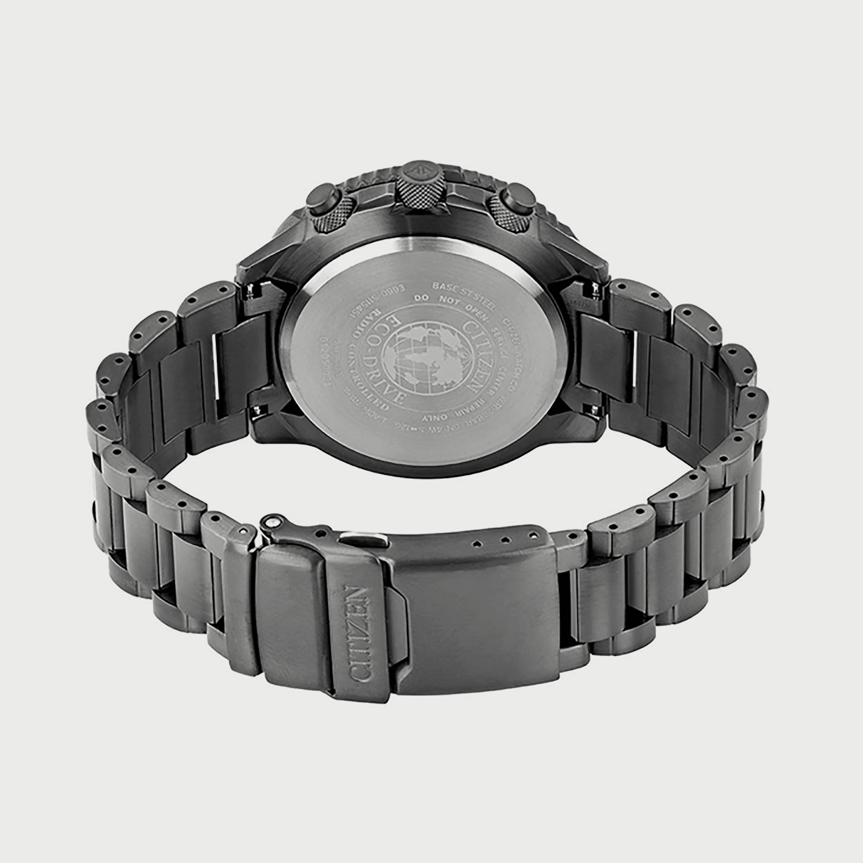 ساعة سيتيزن بروماستر للرجال 45 ملم كرونوغراف سوداء من الستانلس ستيل - CB5007-51H-men-watchesandjewellery-watches-image-3