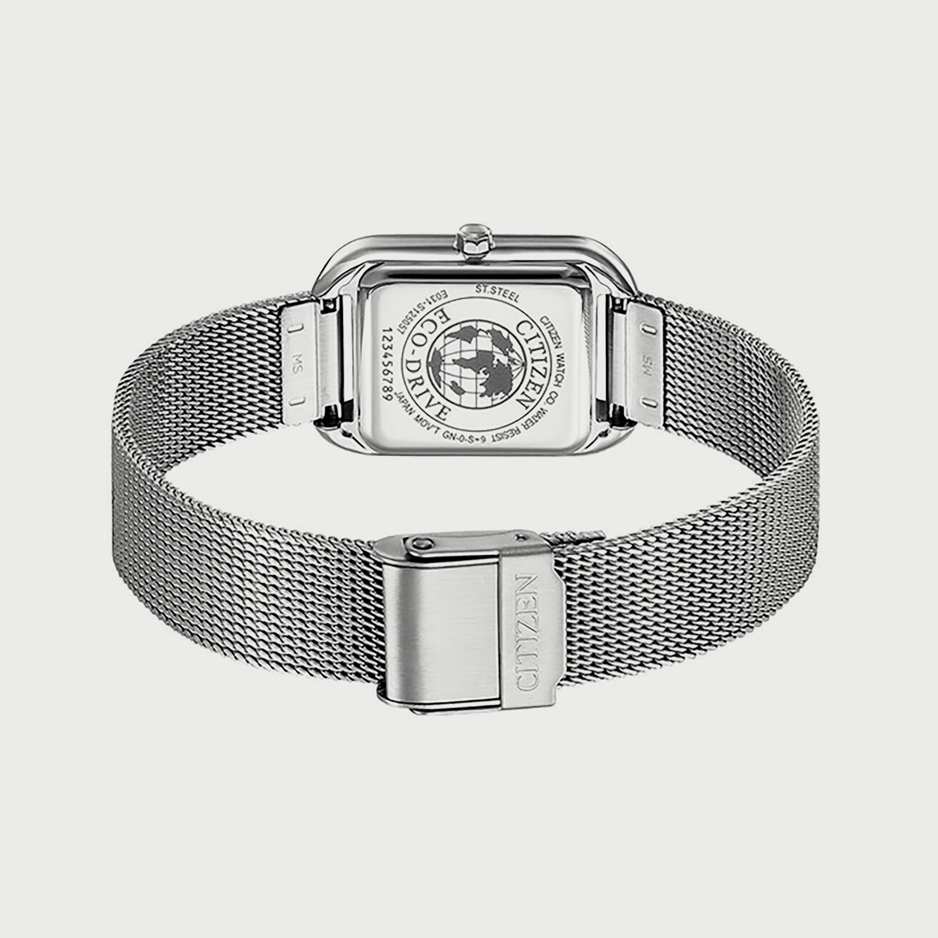ساعة سيتيزن ايكو درايف للنساء 31 ملم فضي انالوج بعقارب ستانلس ستيل - EM0491-81D-women-watchesandjewellery-watches-image-3