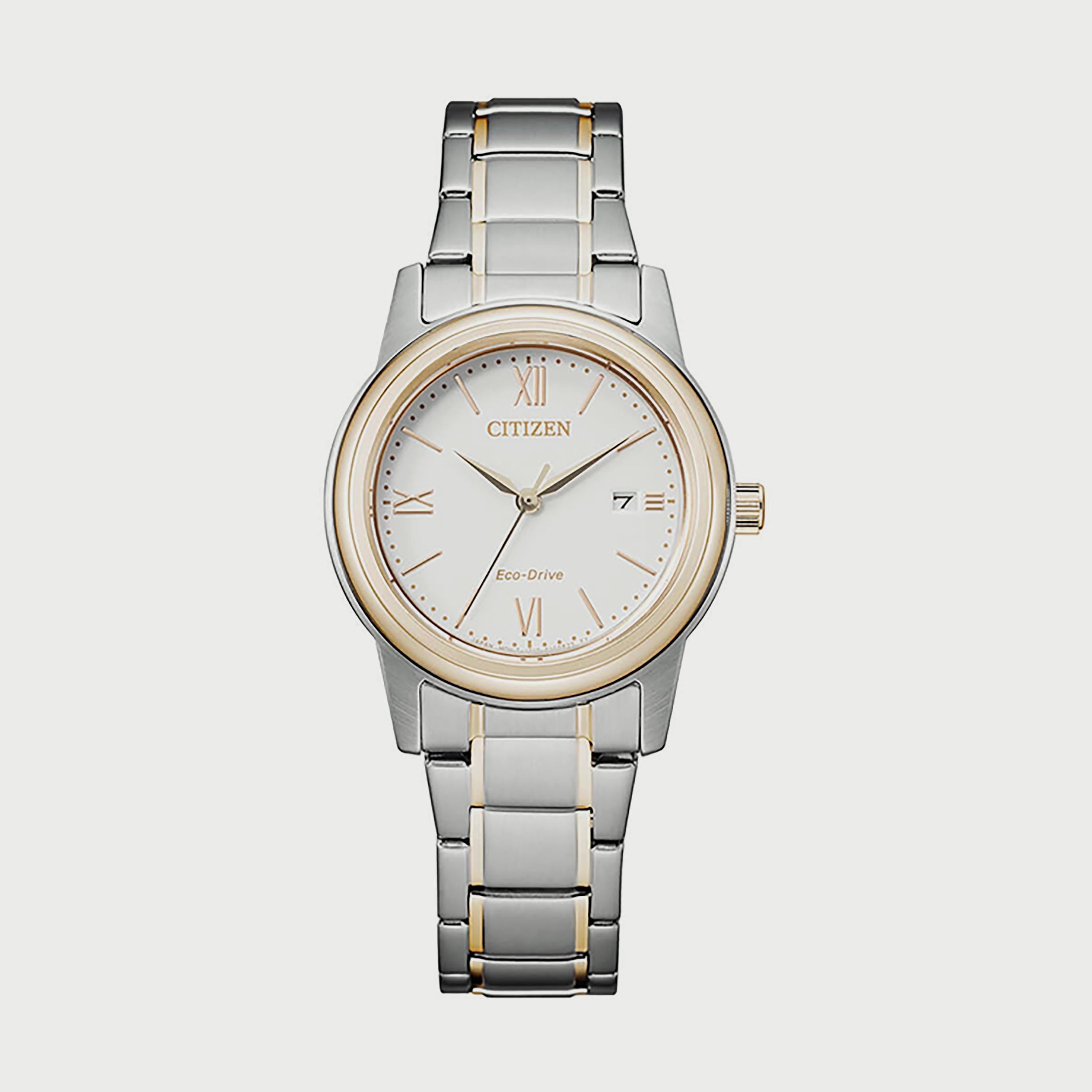 ساعة سيتيزن ايكو درايف للنساء 30 ملم فضي انالوج بعقارب ستانلس ستيل - FE1226-82A-women-watchesandjewellery-watches-image-1