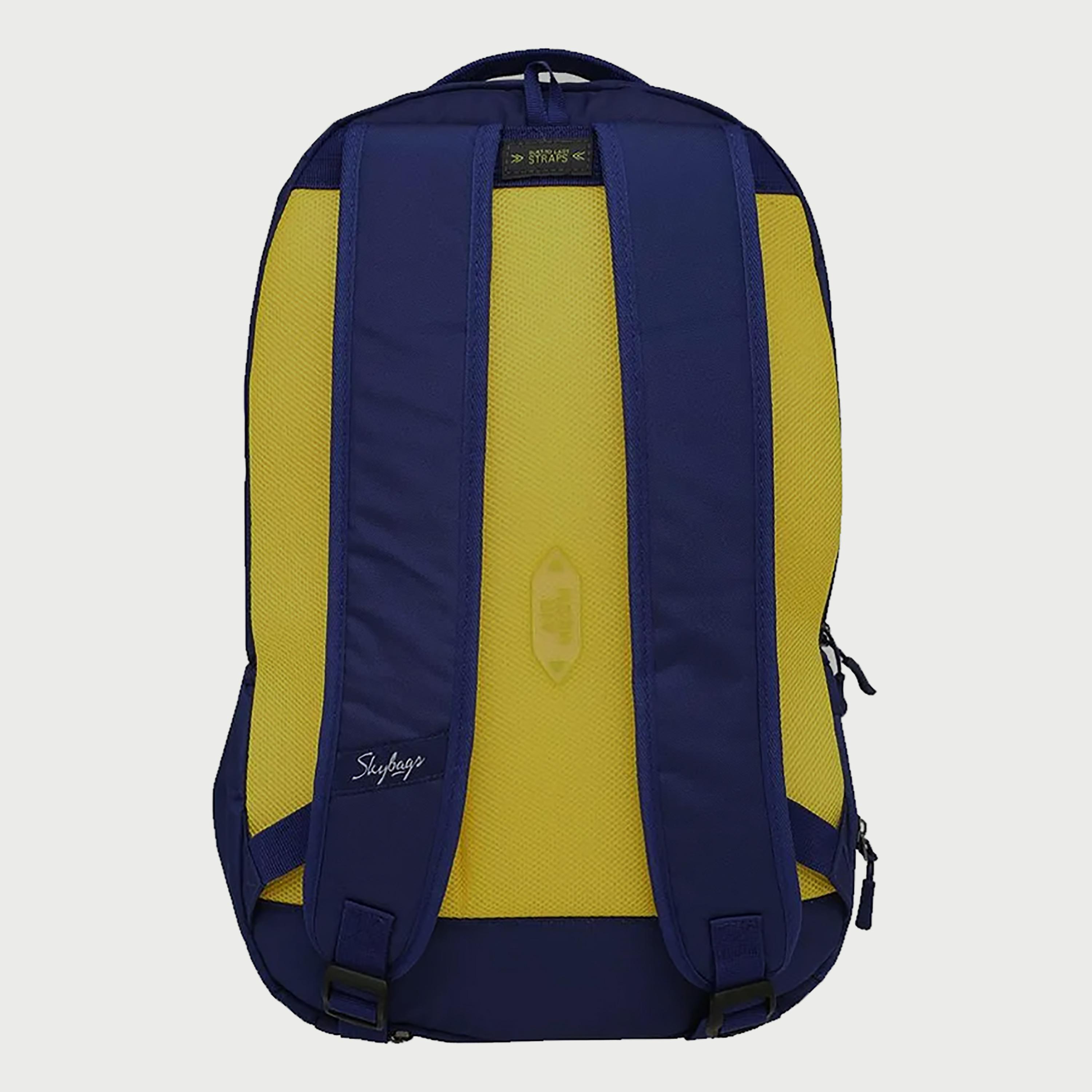 Skybags Printed Backpack with Padded Shoulder Straps and Back Panel Zip Closure in Blue-travel-luggagesandbags-backpacks-image-4