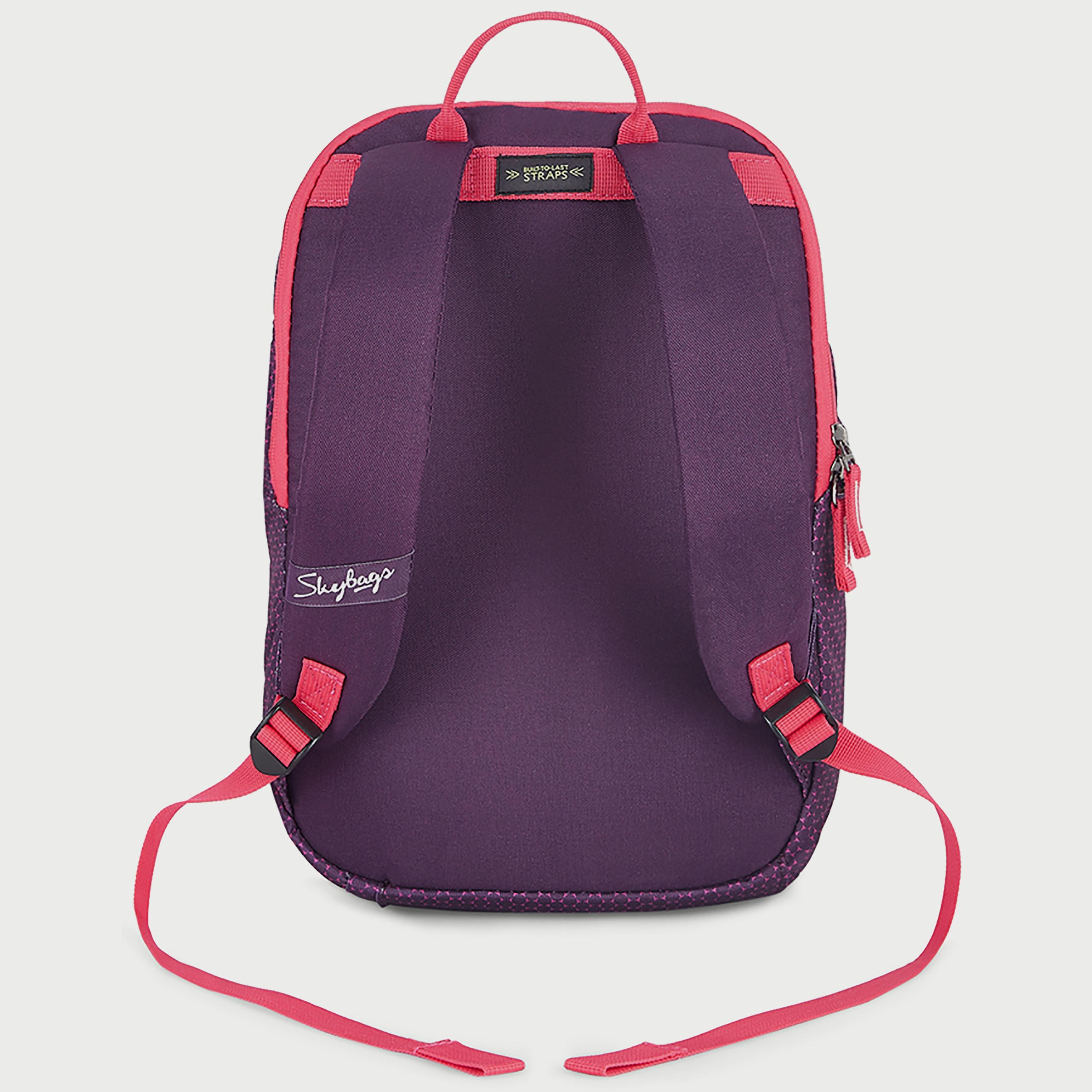 Skybags Printed Backpack with Padded Build-To-Last Straps and Back Panel Zip Closure in Purple-travel-luggagesandbags-backpacks-image-5