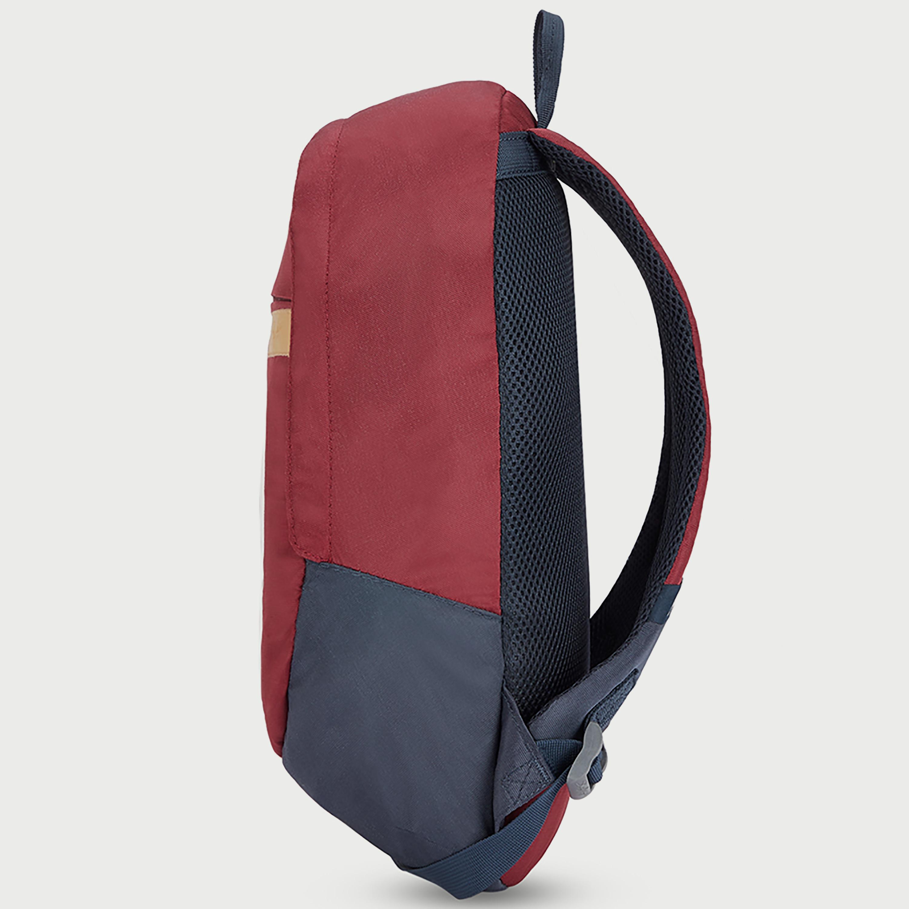 Skybags Printed Backpack with Padded Build-To-Last Straps and Back Panel Zip Closure in Maroon-travel-luggagesandbags-backpacks-image-4