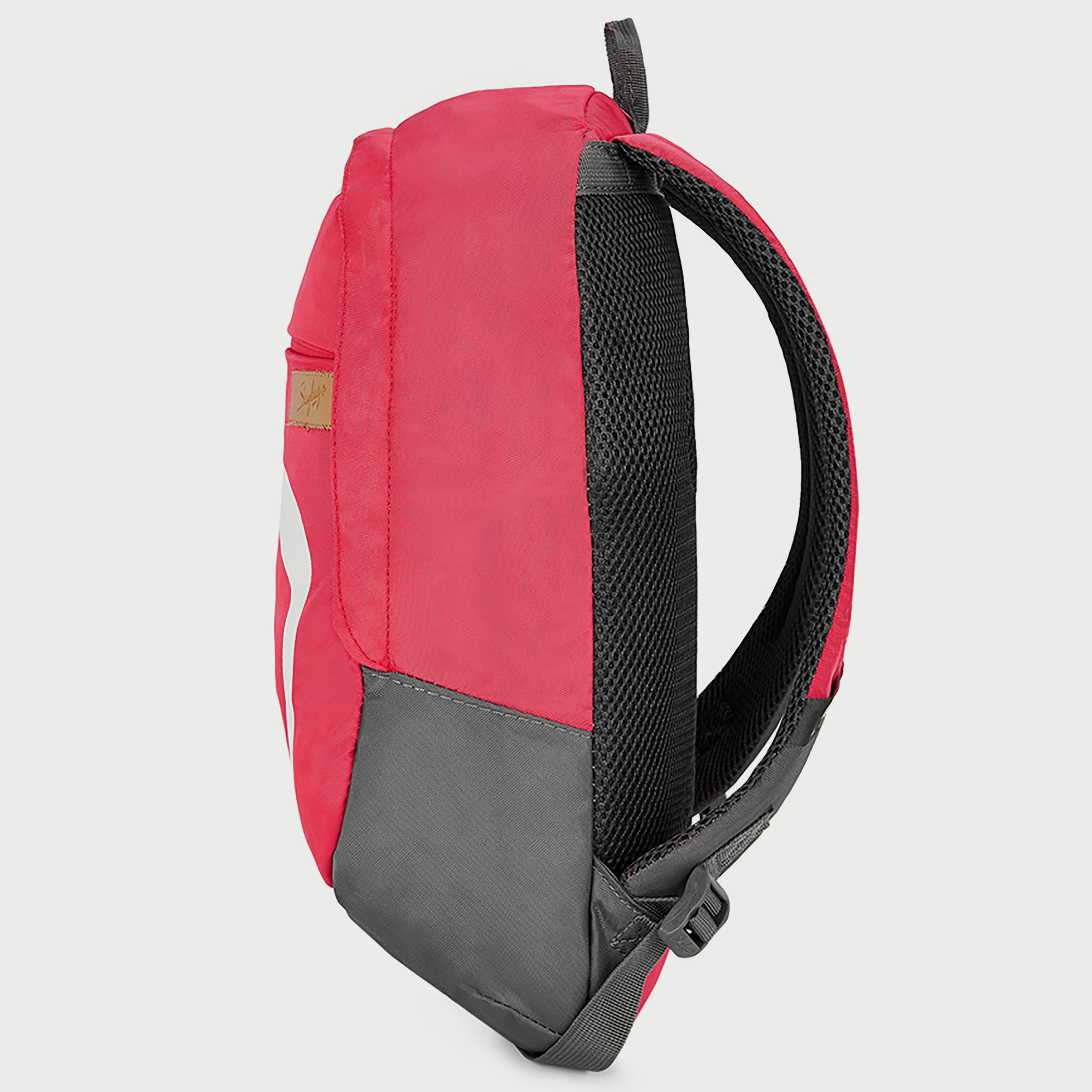 حقيبة ظهر مطبوعة من Skybags مع أحزمة كتف مبطنة وإغلاق بسحاب على اللوحة الخلفية باللون الوردي-school-bagsandbackpacks-backpacks-image-4