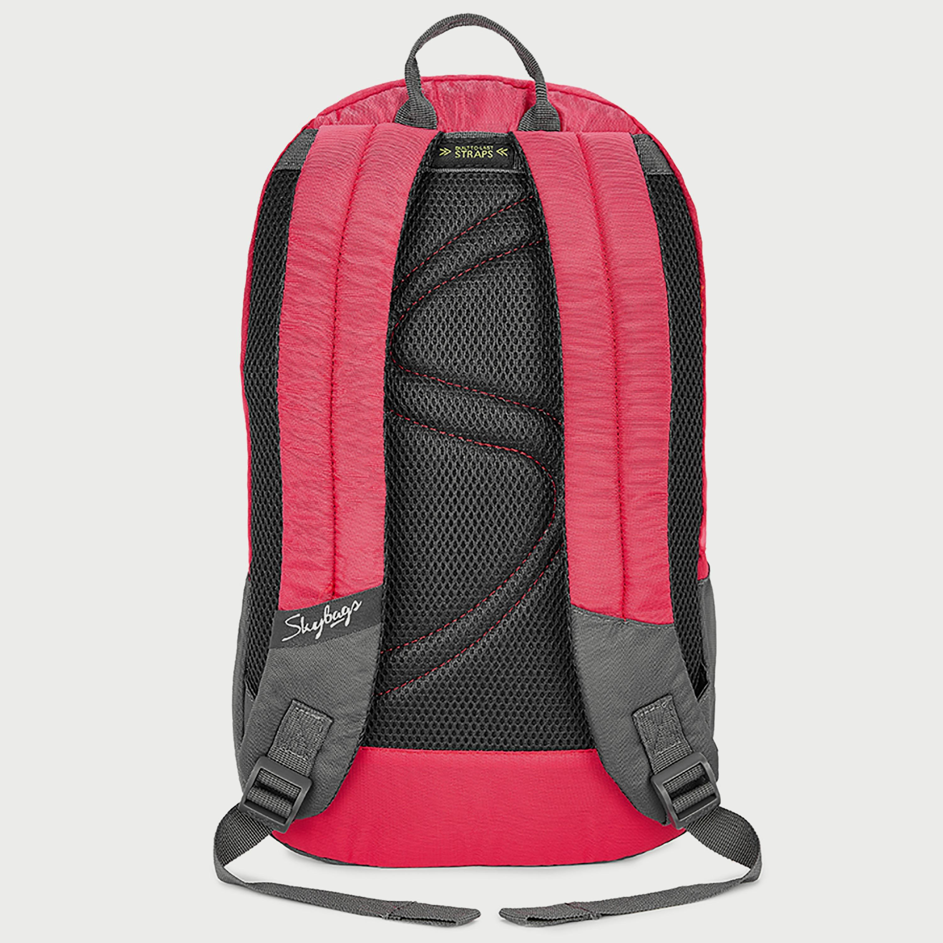 Skybags Printed Backpack with Padded Shoulder Straps and Back Panel Zip Closure in Pink-school-bagsandbackpacks-backpacks-image-5