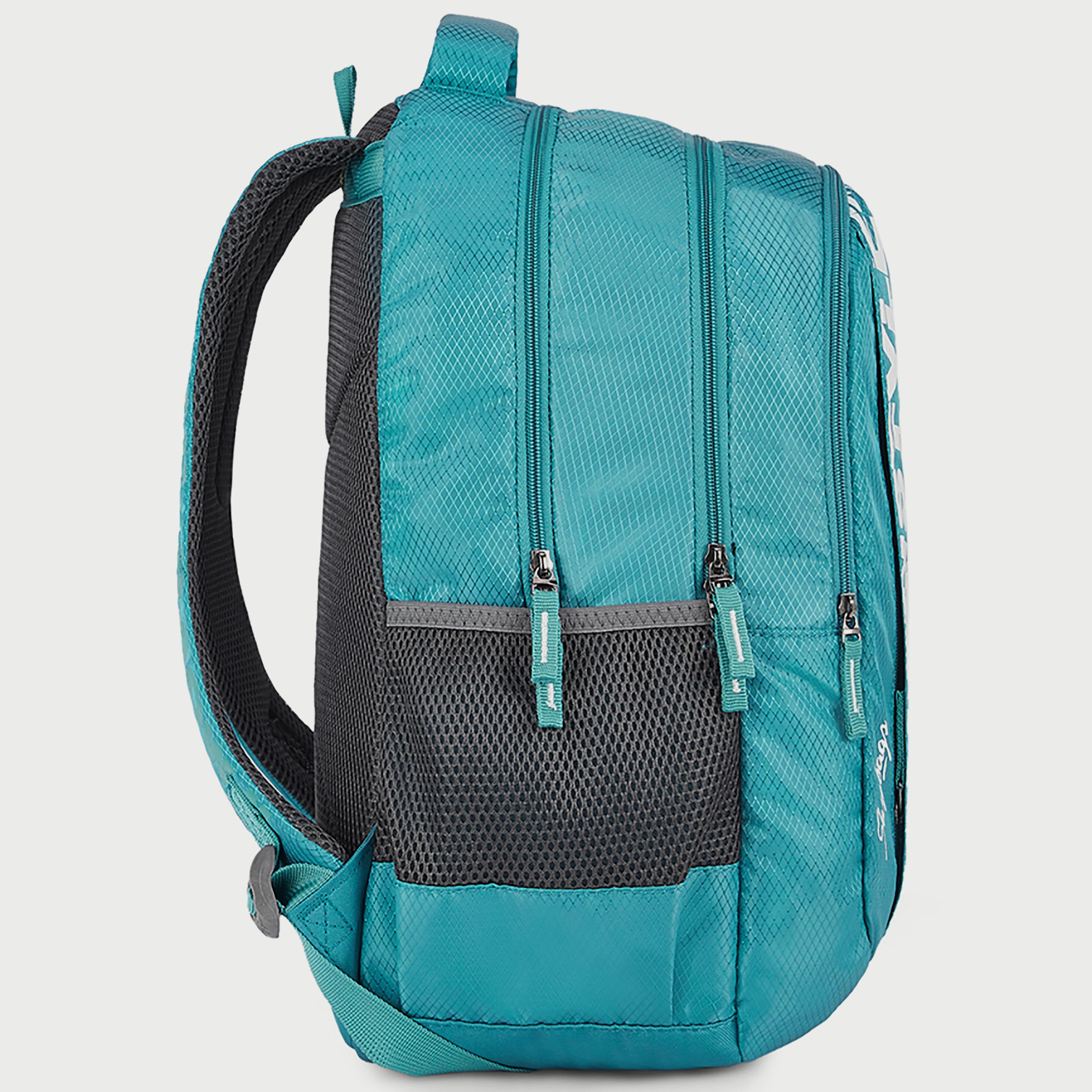 Skybags Printed Backpack with Padded Shoulder Straps and Back Panel Zip Closure in Green-school-bagsandbackpacks-backpacks-image-4