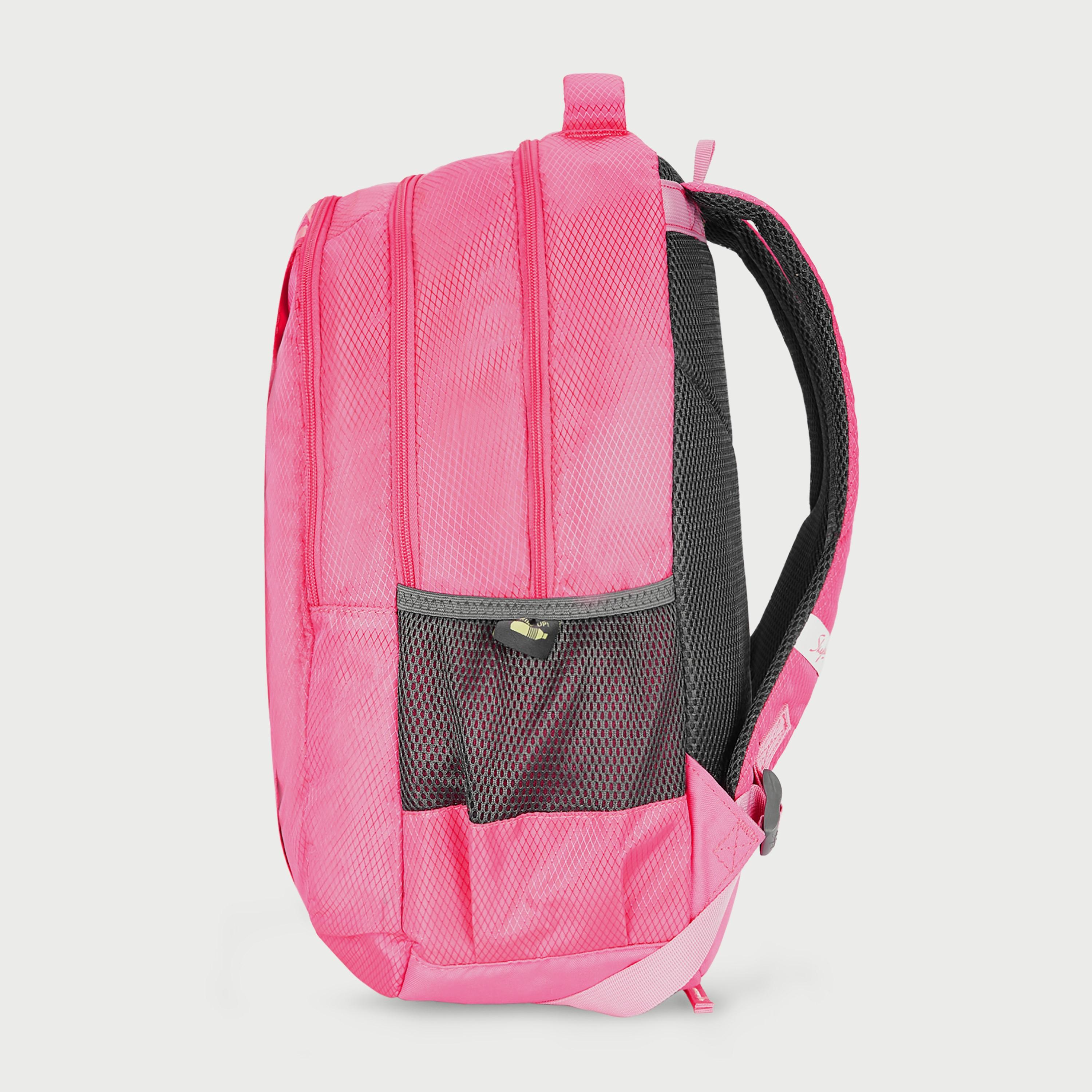 Skybags Printed Backpack with Padded Shoulder Straps and Back Panel Zip Closure in Pink-women-bagsandwallets-backpacks-image-3