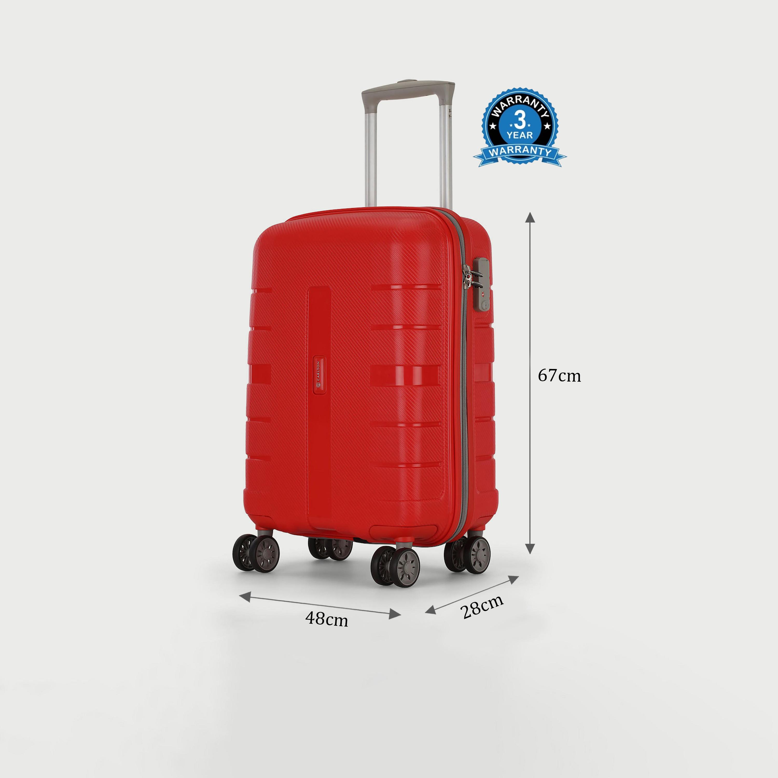 Carlton Striped 67 CM Medium Check-In Hardcase Trolley Bag with Retractable Handle-travel-luggagesandbags-luggage-image-2