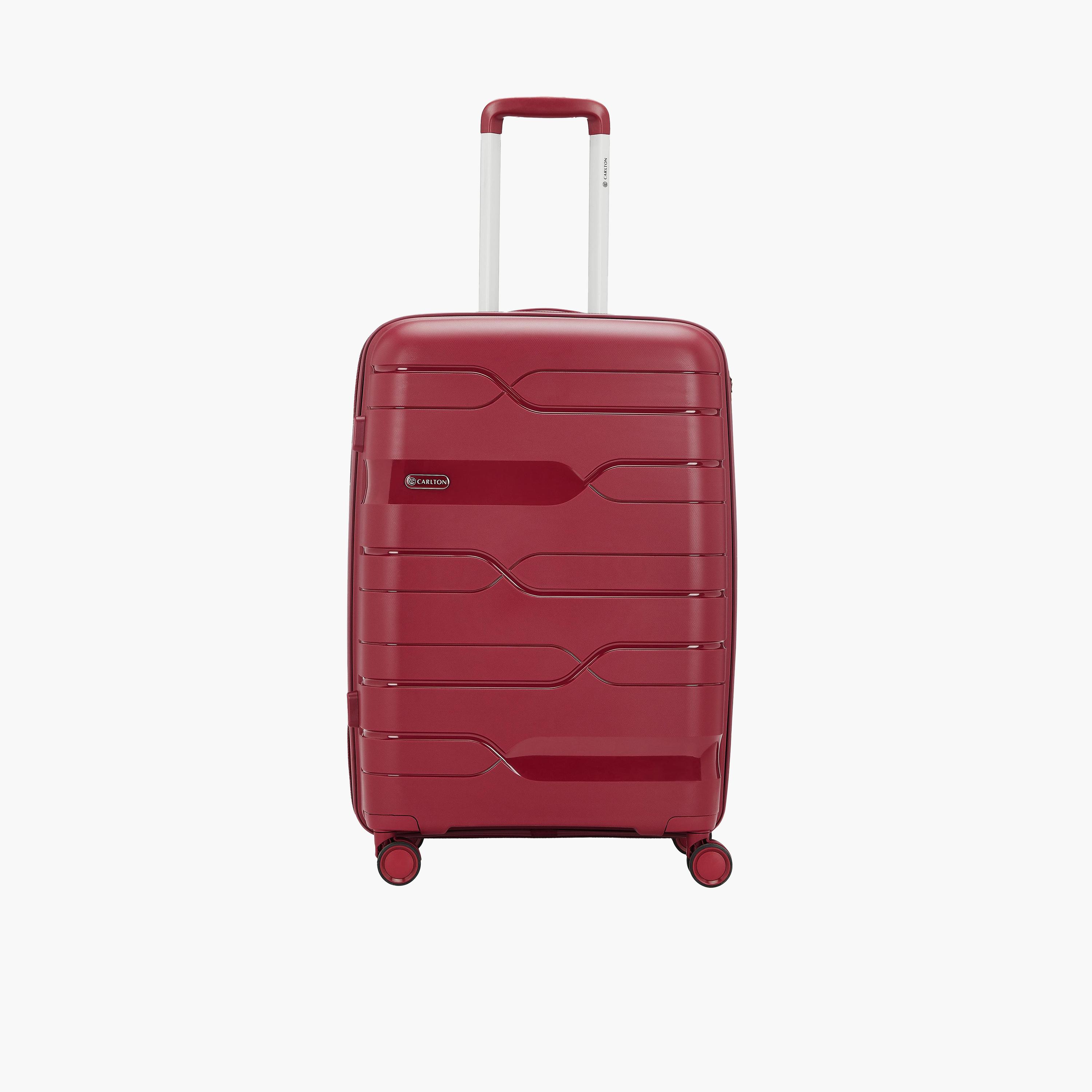 حقيبة ترولي بعجلات صلبة مخططة من كارلتون بمقبض قابل للسحب-travel-luggagesandbags-luggage-image-1
