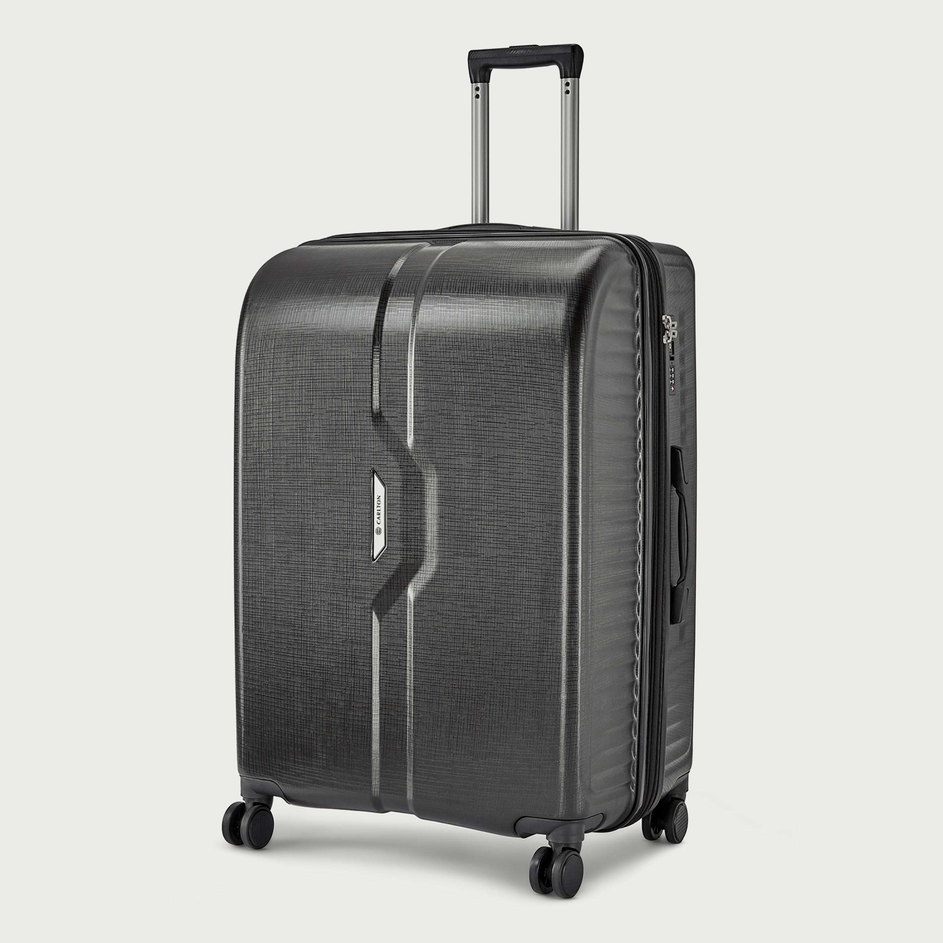 Carlton 79 CM Large Check-InTextured Hardcase Trolley Bag with Retractable Handle-travel-luggagesandbags-luggage-image-2