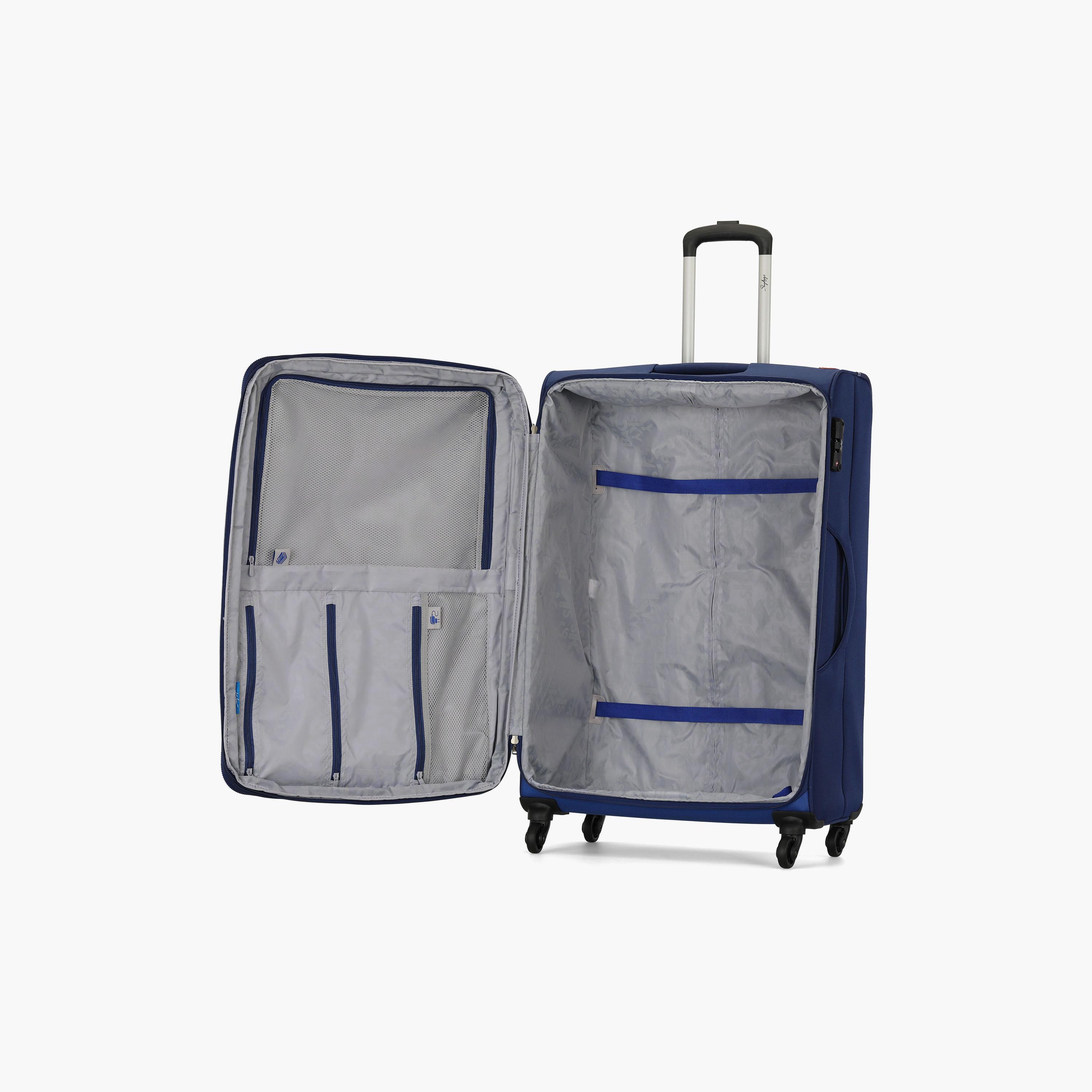  حقيبة تروللي من سكاي باغس 58 سم ذات سوفت كيس كولور بلوك بمقبض قابل للسحب-travel-luggagesandbags-luggage-image-4