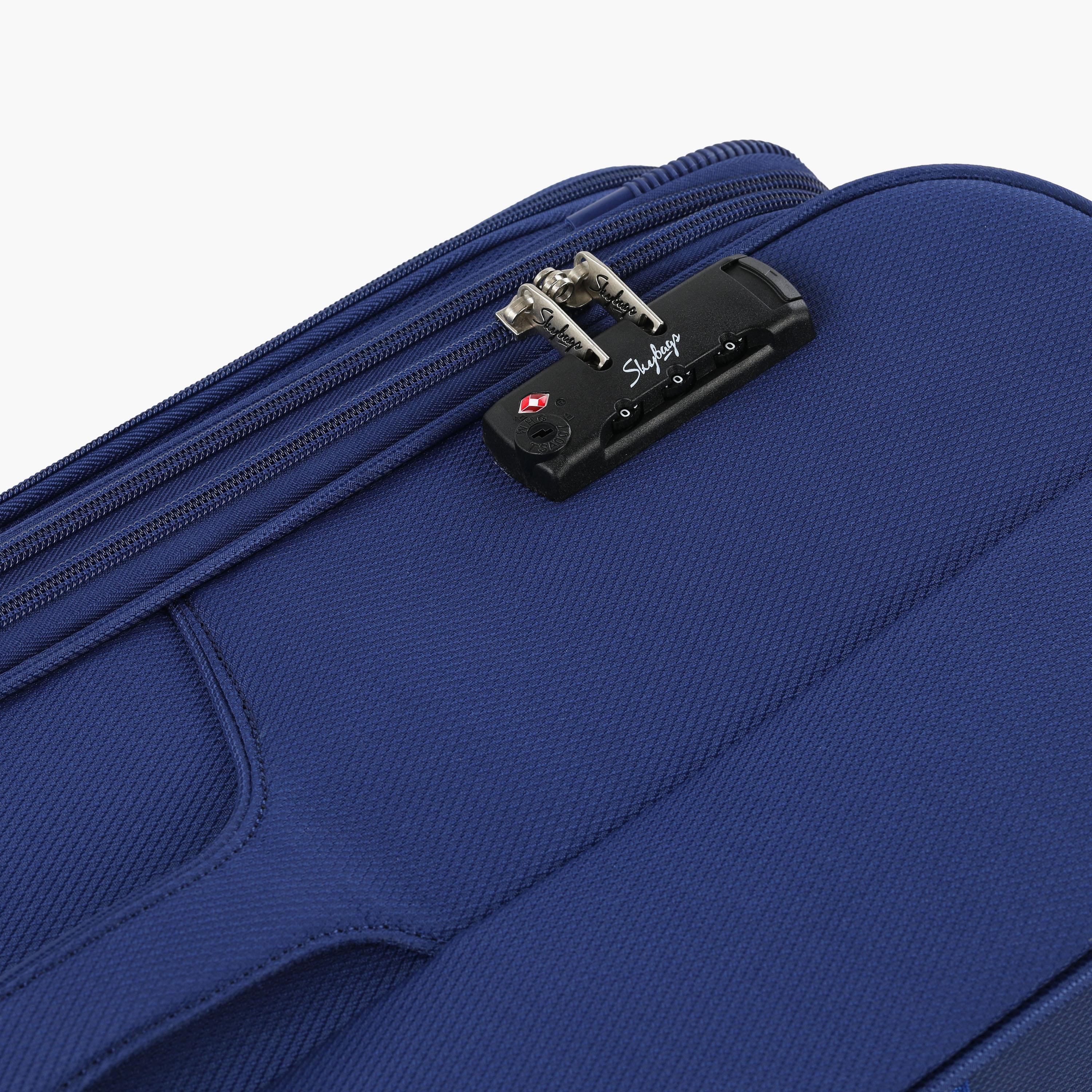  حقيبة تروللي من سكاي باغس 58 سم ذات سوفت كيس كولور بلوك بمقبض قابل للسحب-travel-luggagesandbags-luggage-image-6