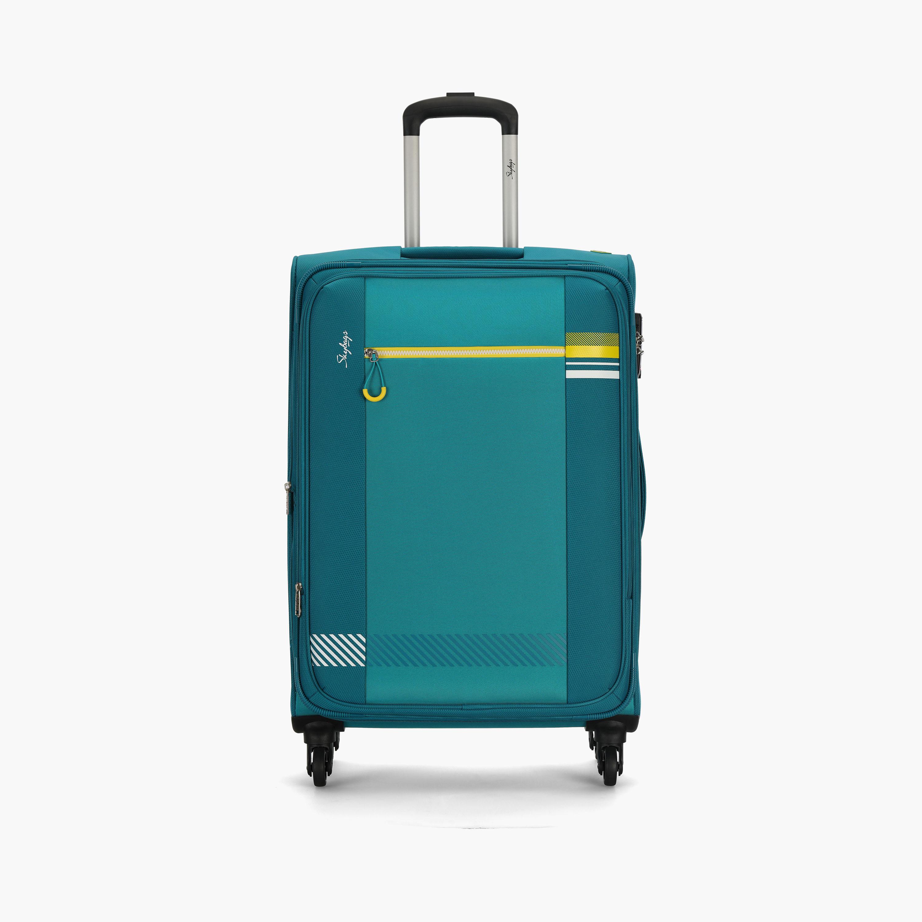  حقيبة تروللي من سكاي باغس 58 سم ذات سوفت كيس كولور بلوك بمقبض قابل للسحب-travel-luggagesandbags-luggage-image-1
