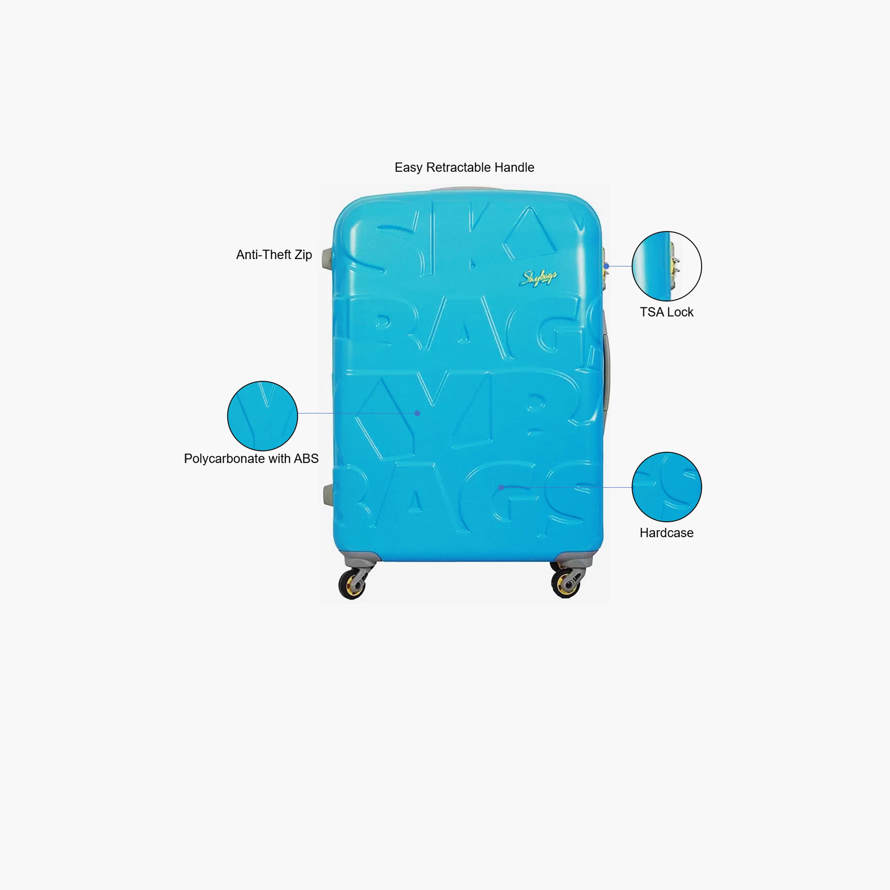 Skybags 81 CM Large Check-In Textured Hardcase Trolley Bag with Retractable Handle-travel-luggagesandbags-luggage-image-3