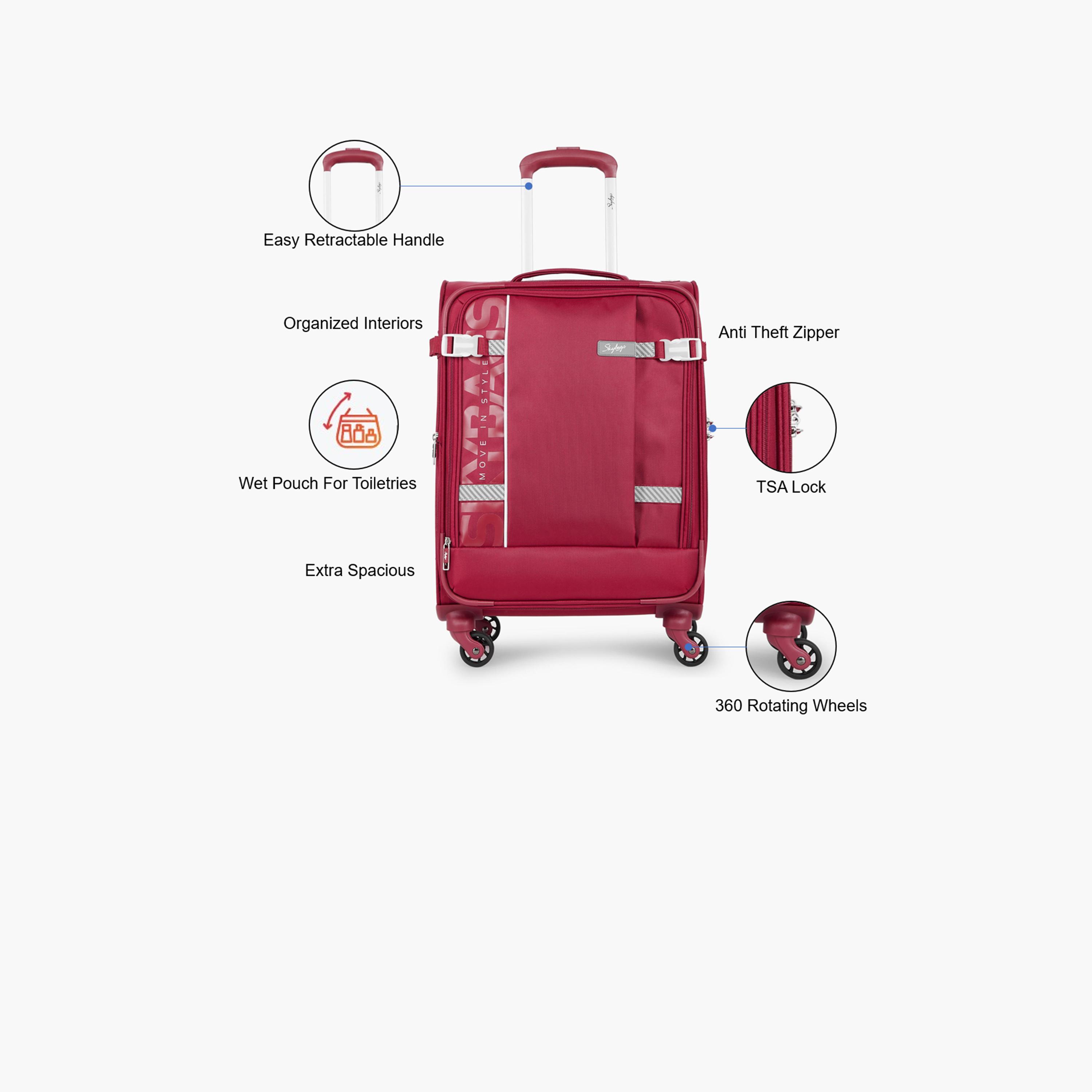Skybags 81 CM Large Check-In Printed Softcase Trolley Bag with Retractable Handle-travel-luggagesandbags-luggage-image-3