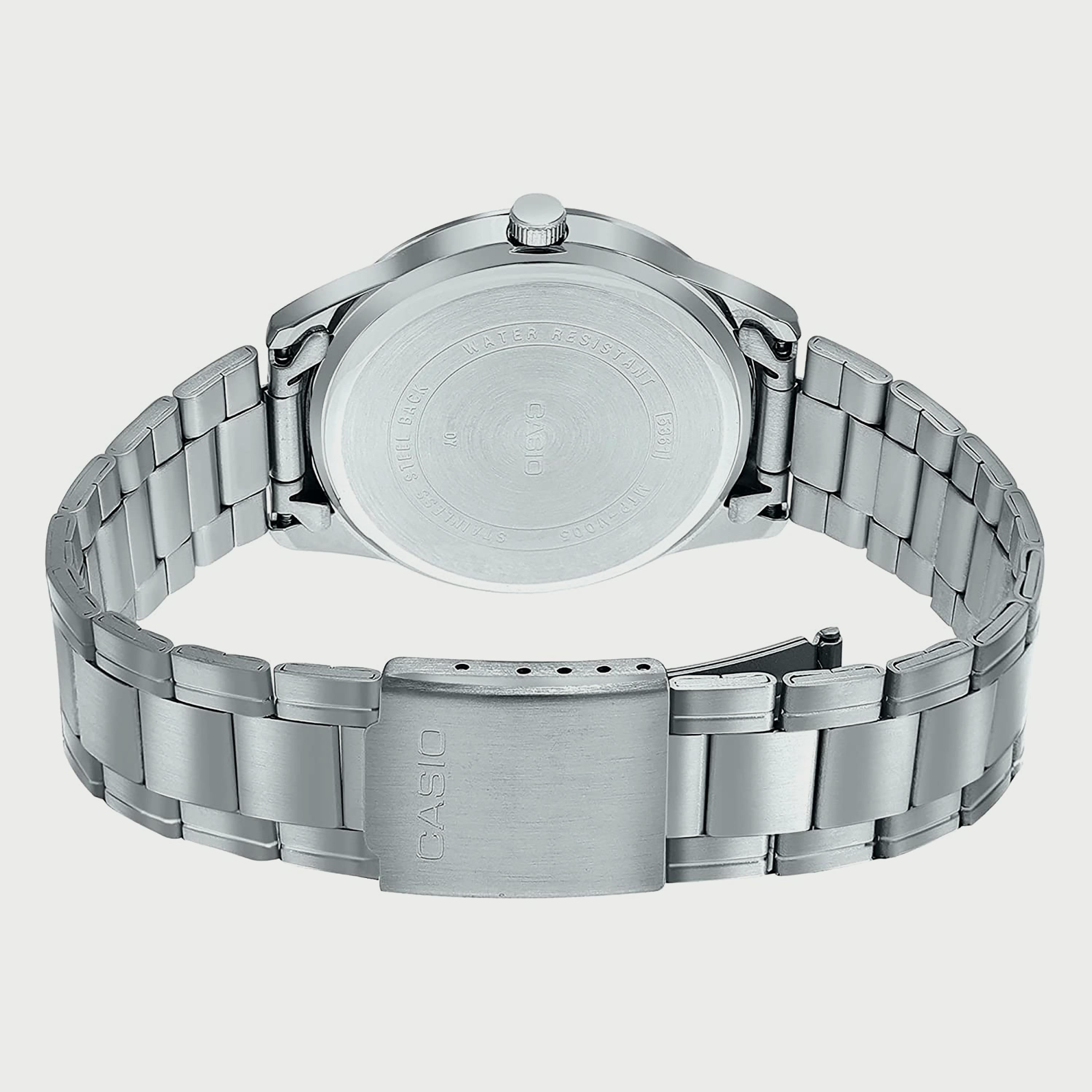 Casio Men's Silver Analog Stainless Steel Strap Watch MTP-V005D-2B4UDF-men-watchesandjewellery-watches-image-3
